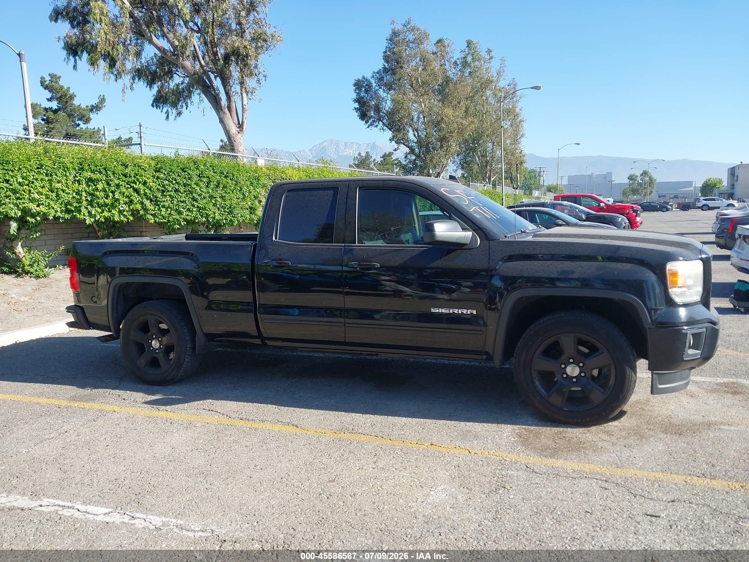 2015 Gmc Sierra 1500 Black vin: 1GTR1TEH2FZ252387