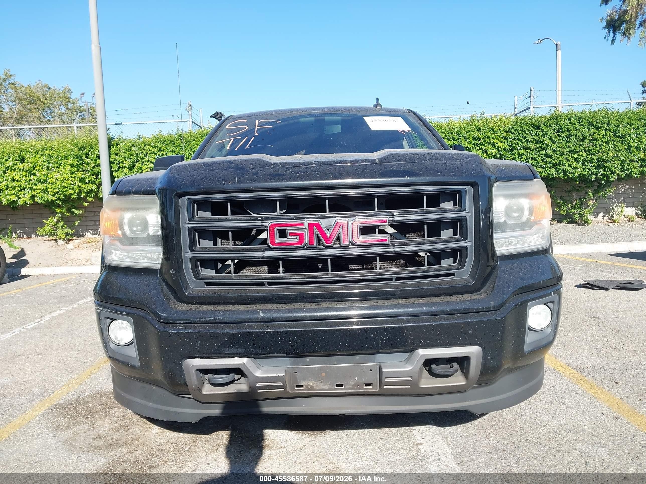 2015 Gmc Sierra 1500 Black vin: 1GTR1TEH2FZ252387