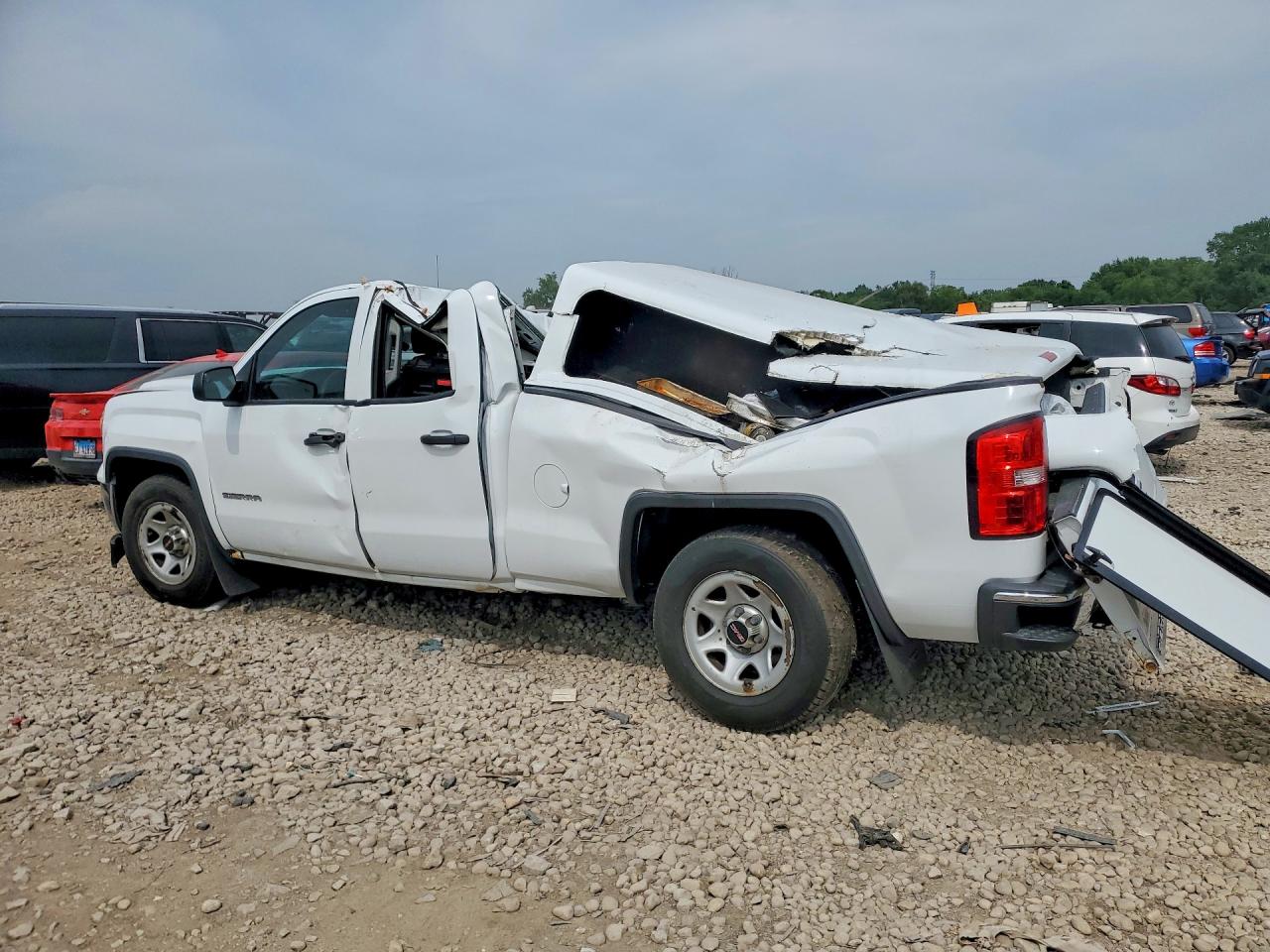 2015 Gmc Sierra C1500 White vin: 1GTR1TEH3FZ213274