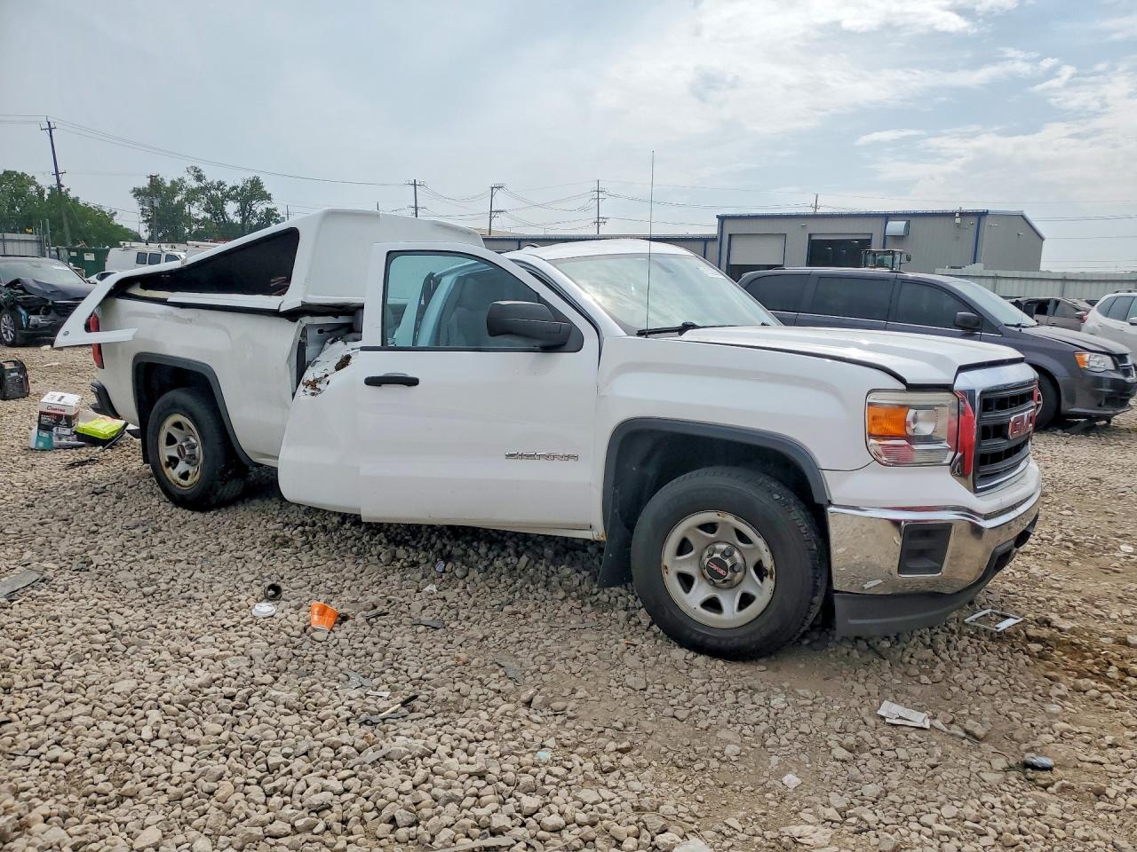 2015 Gmc Sierra C1500 White vin: 1GTR1TEH3FZ213274
