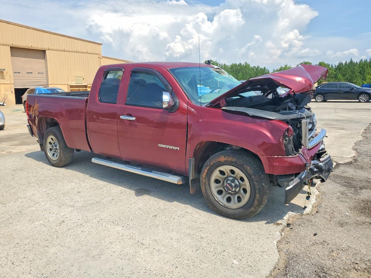 2013 Gmc Sierra C1500 Sl Burgundy vin: 1GTR1UEA3DZ124472