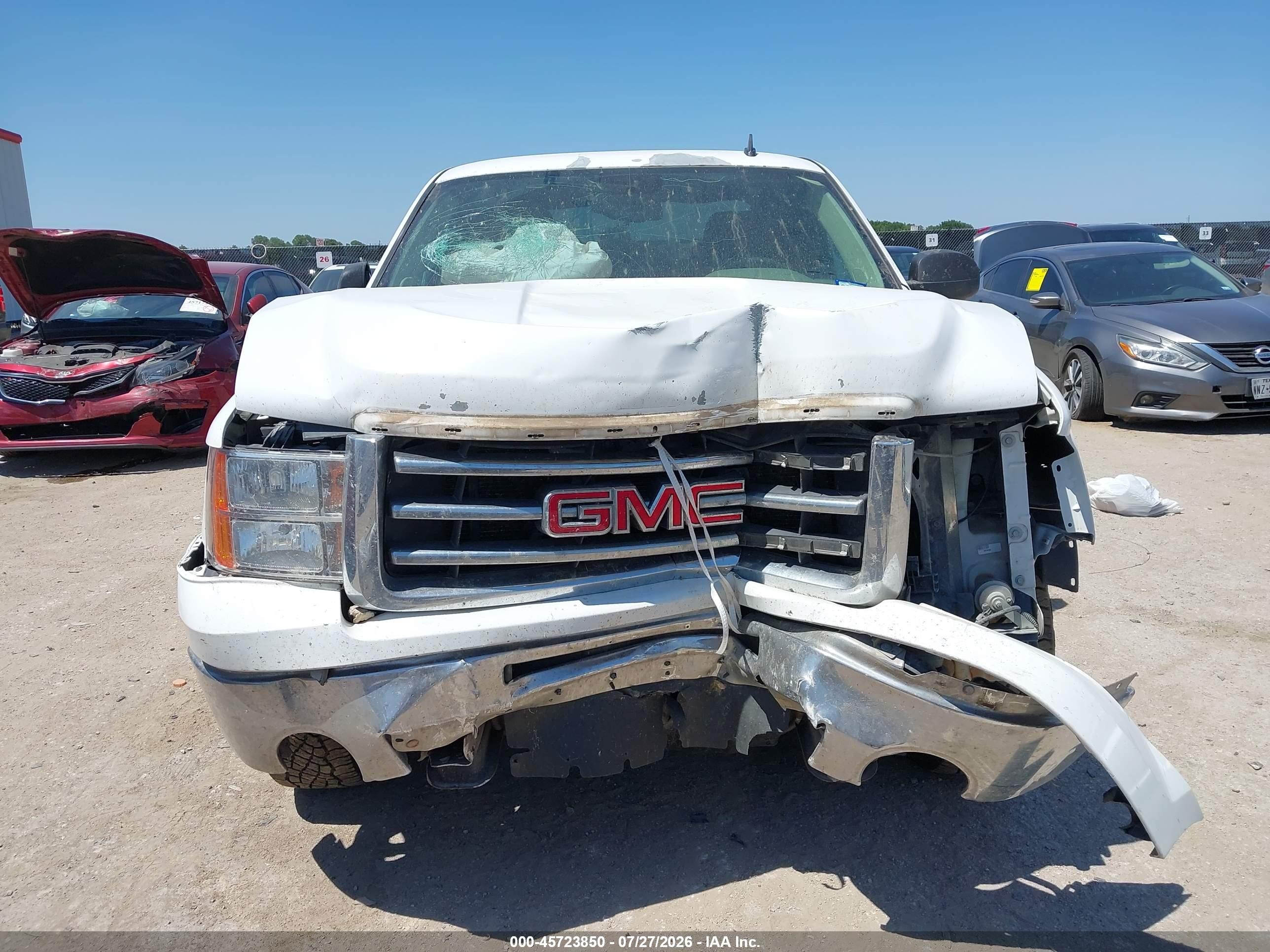 2012 Gmc Sierra 1500 Sl White vin: 1GTR1UEA7CZ348732