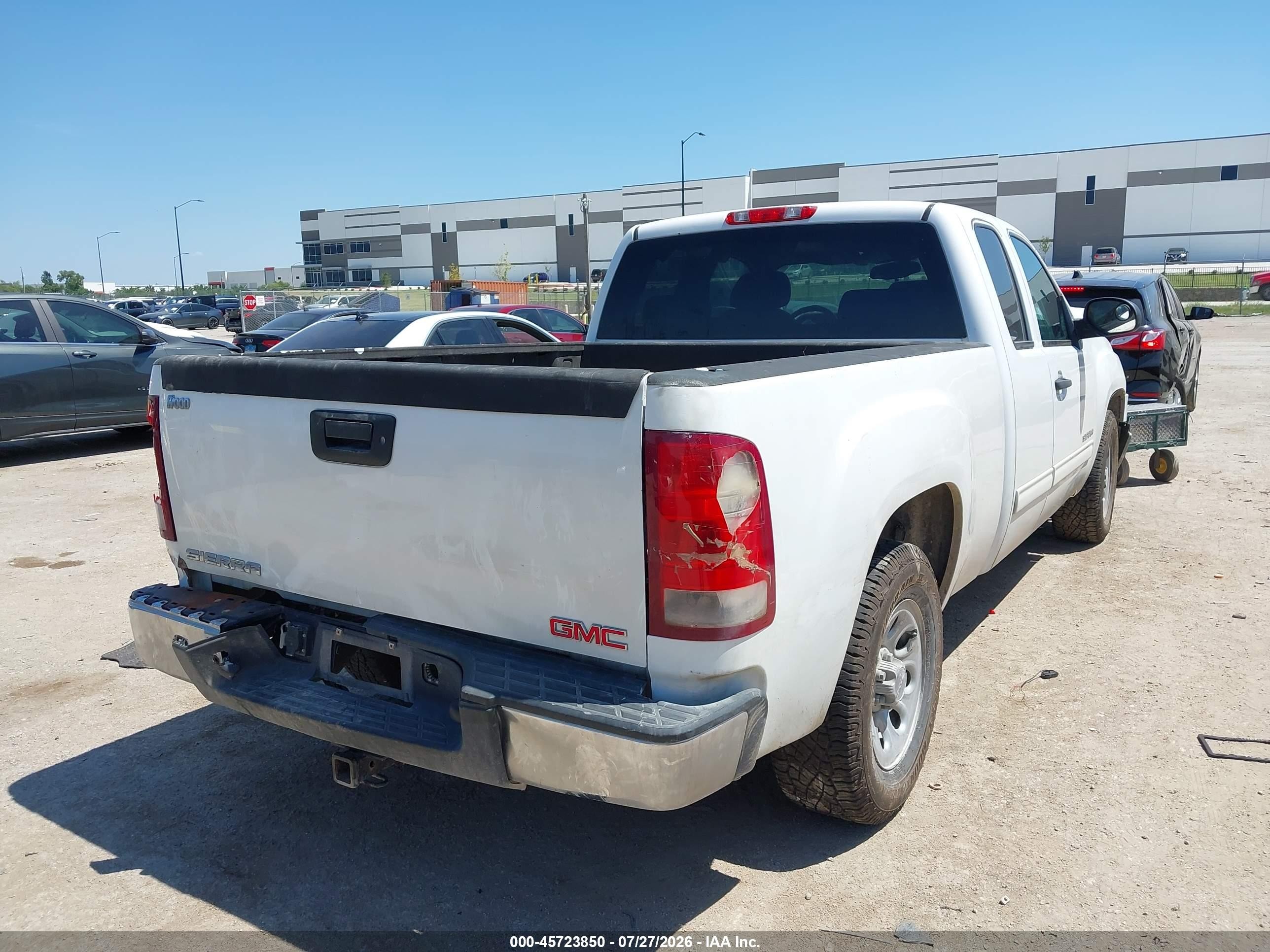 2012 Gmc Sierra 1500 Sl White vin: 1GTR1UEA7CZ348732