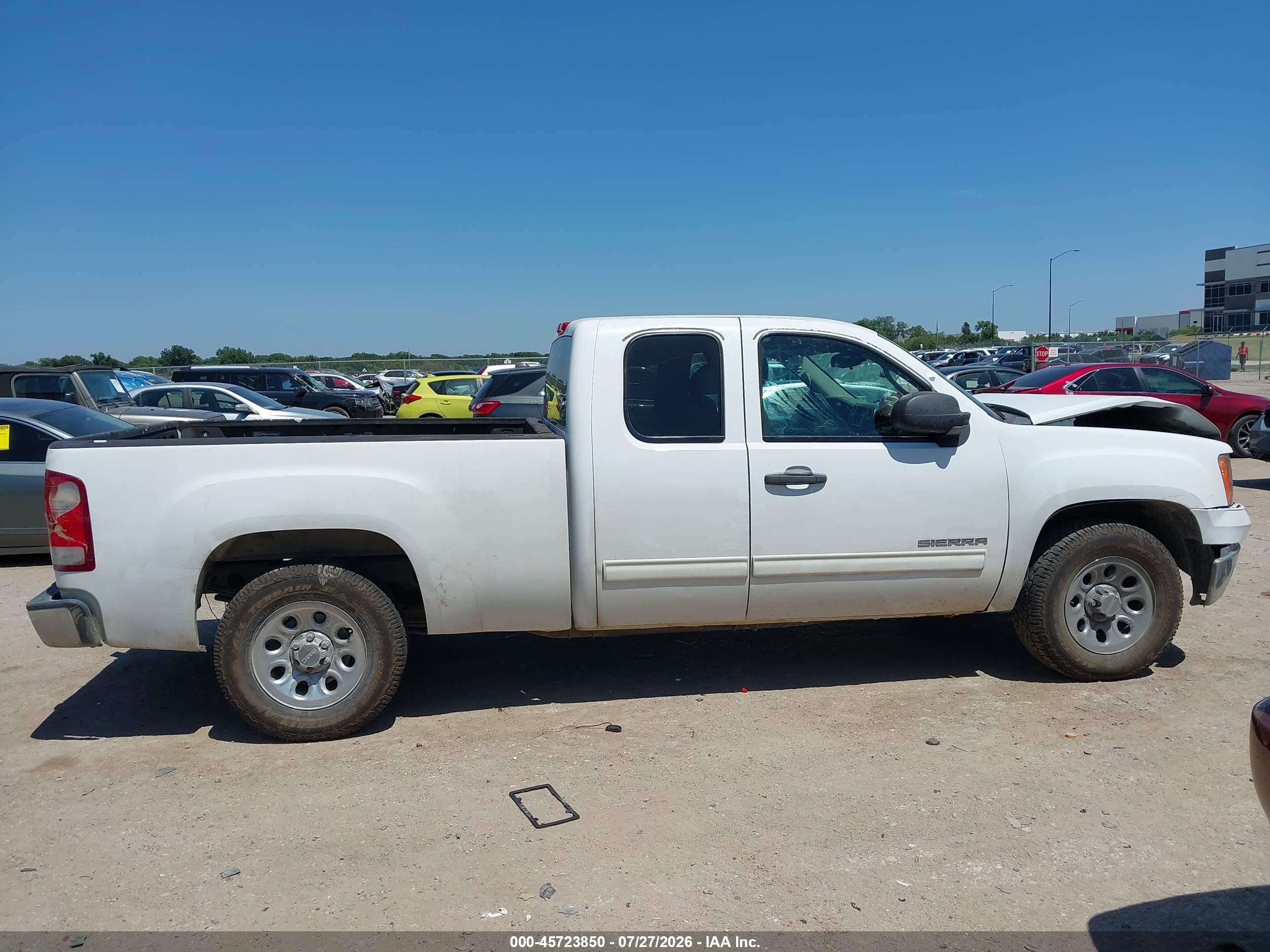 2012 Gmc Sierra 1500 Sl White vin: 1GTR1UEA7CZ348732