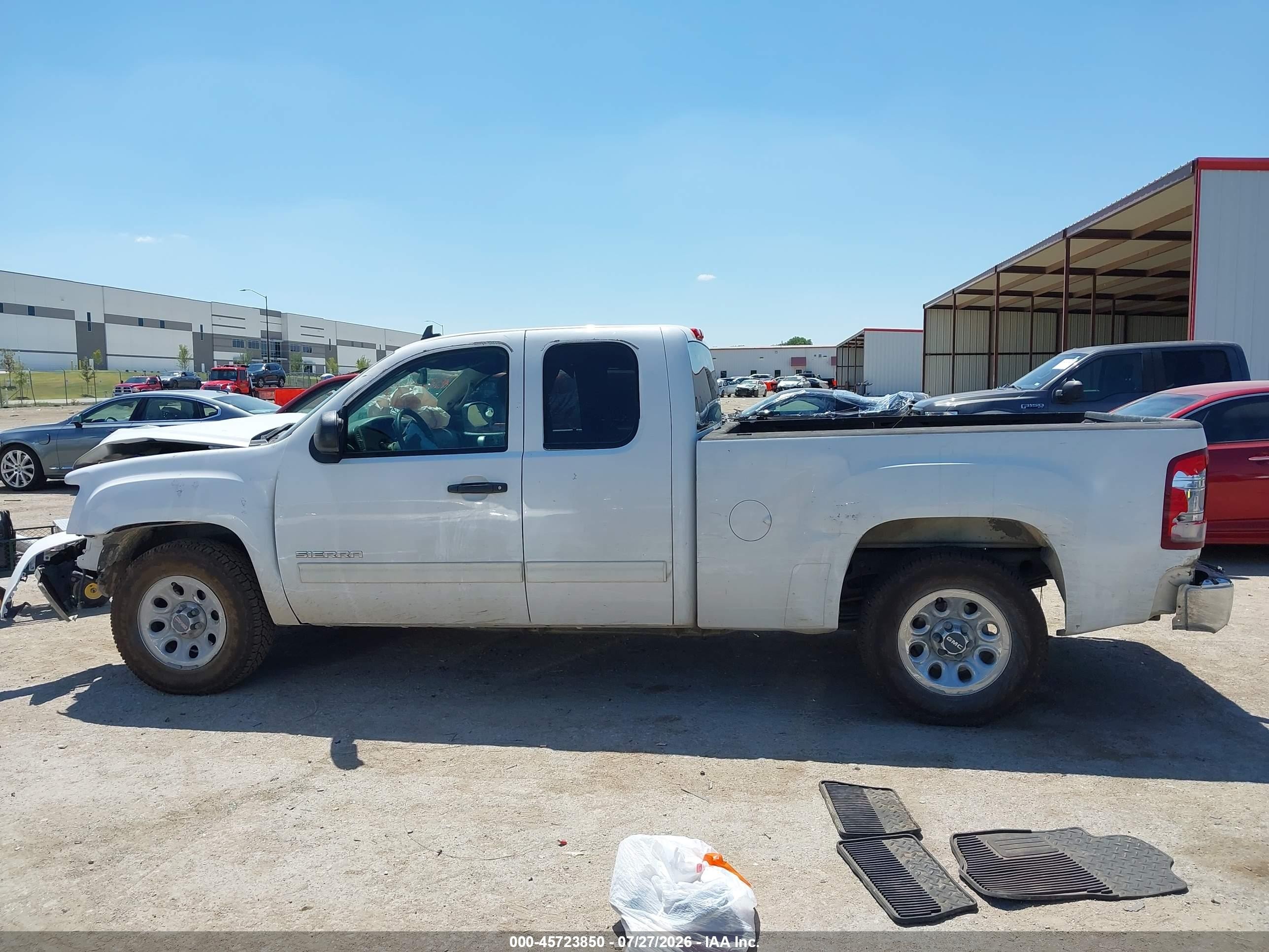 2012 Gmc Sierra 1500 Sl White vin: 1GTR1UEA7CZ348732