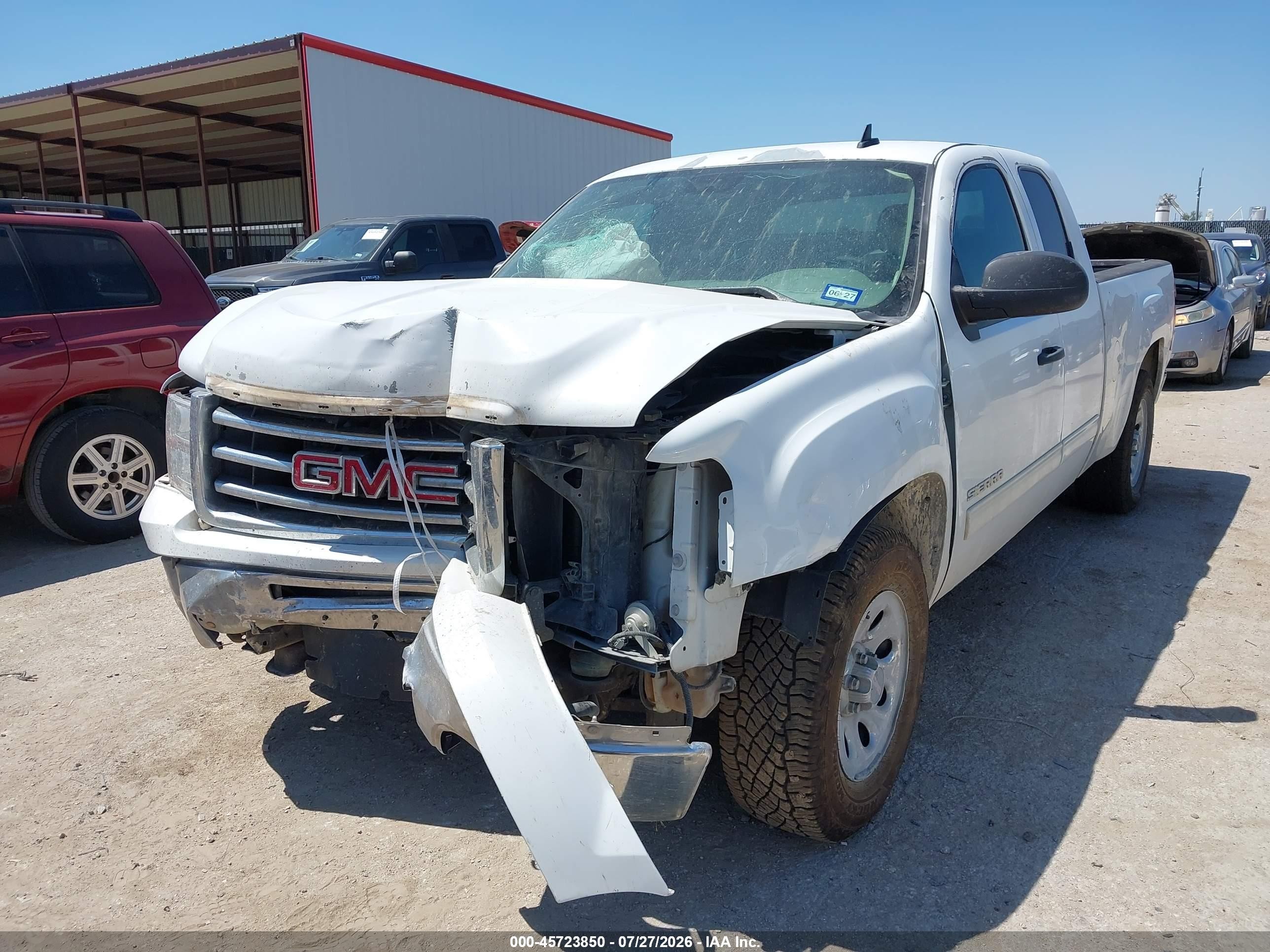 2012 Gmc Sierra 1500 Sl White vin: 1GTR1UEA7CZ348732