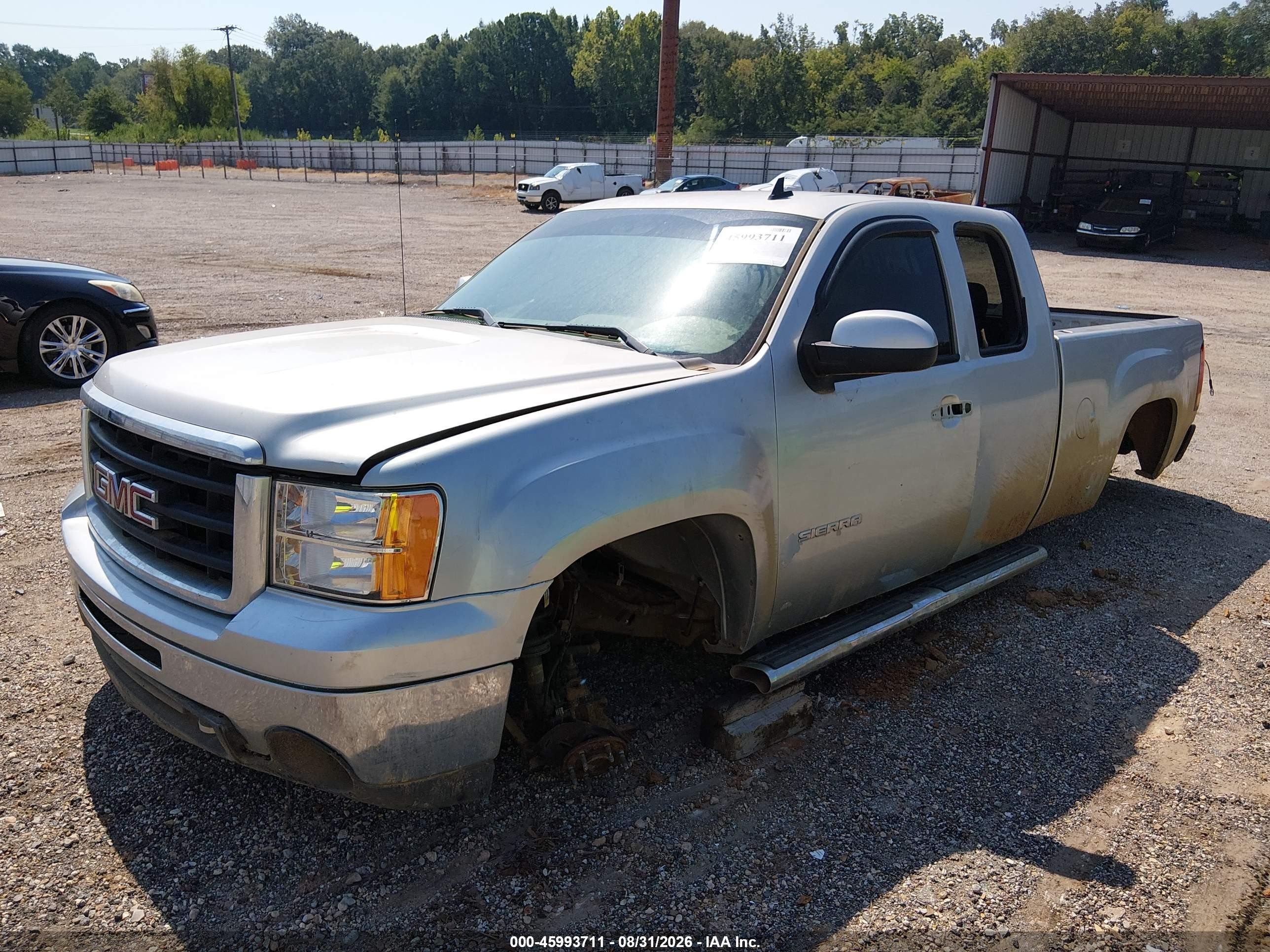 2011 Gmc Sierra 1500 Sl Silver vin: 1GTR1UEAXBZ401616