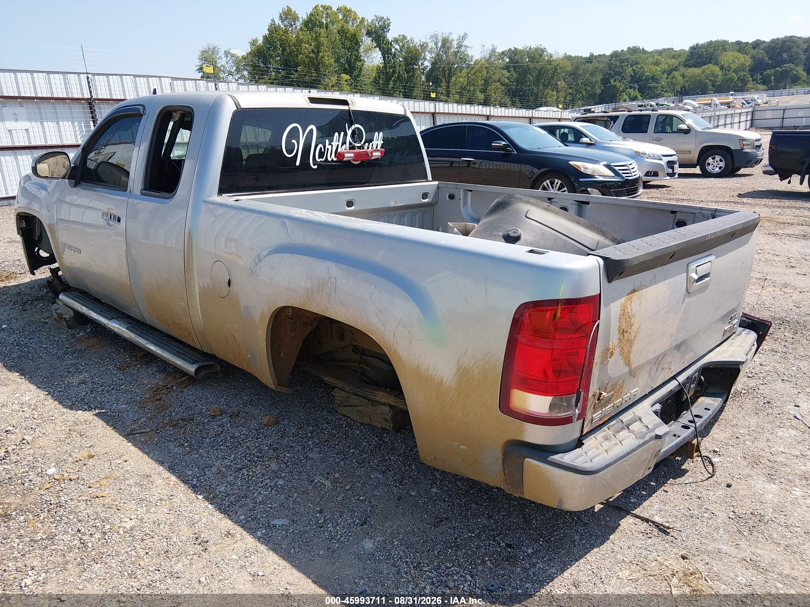 2011 Gmc Sierra 1500 Sl Silver vin: 1GTR1UEAXBZ401616