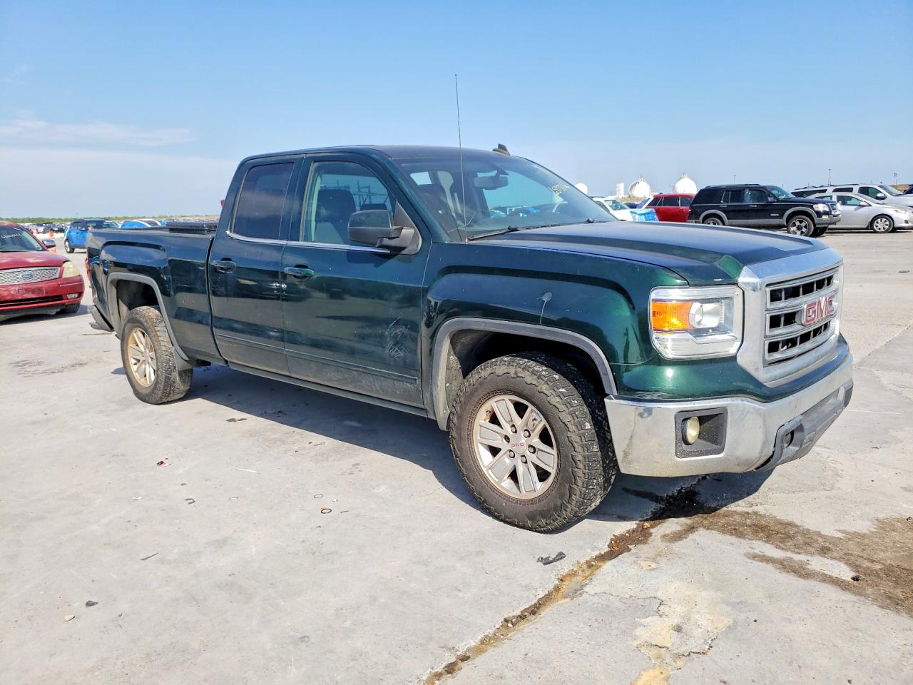 2014 Gmc Sierra C1500 Sle Green vin: 1GTR1UEC0EZ363299