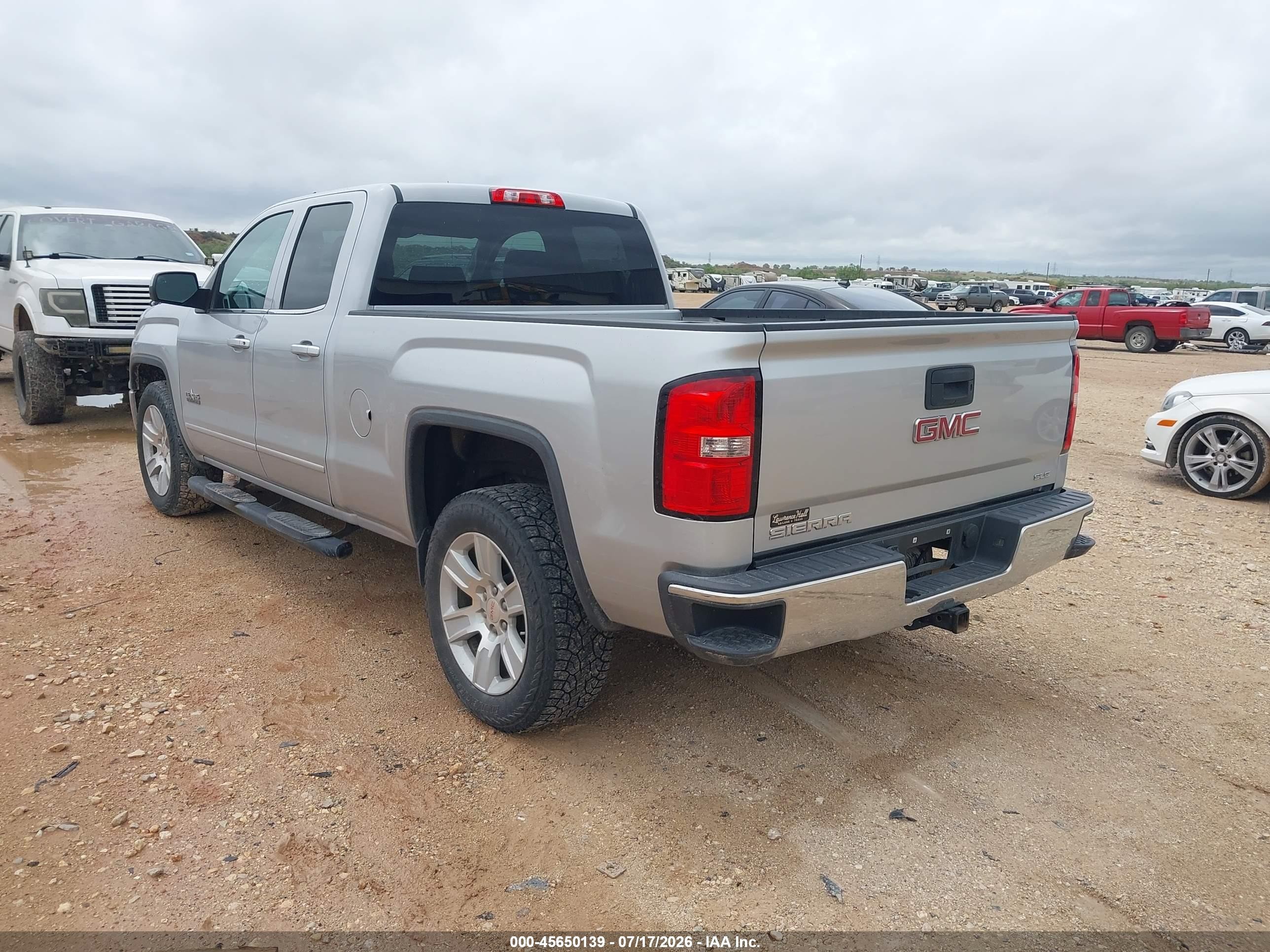 2015 Gmc Sierra 1500 Sle Silver vin: 1GTR1UEC1FZ264475