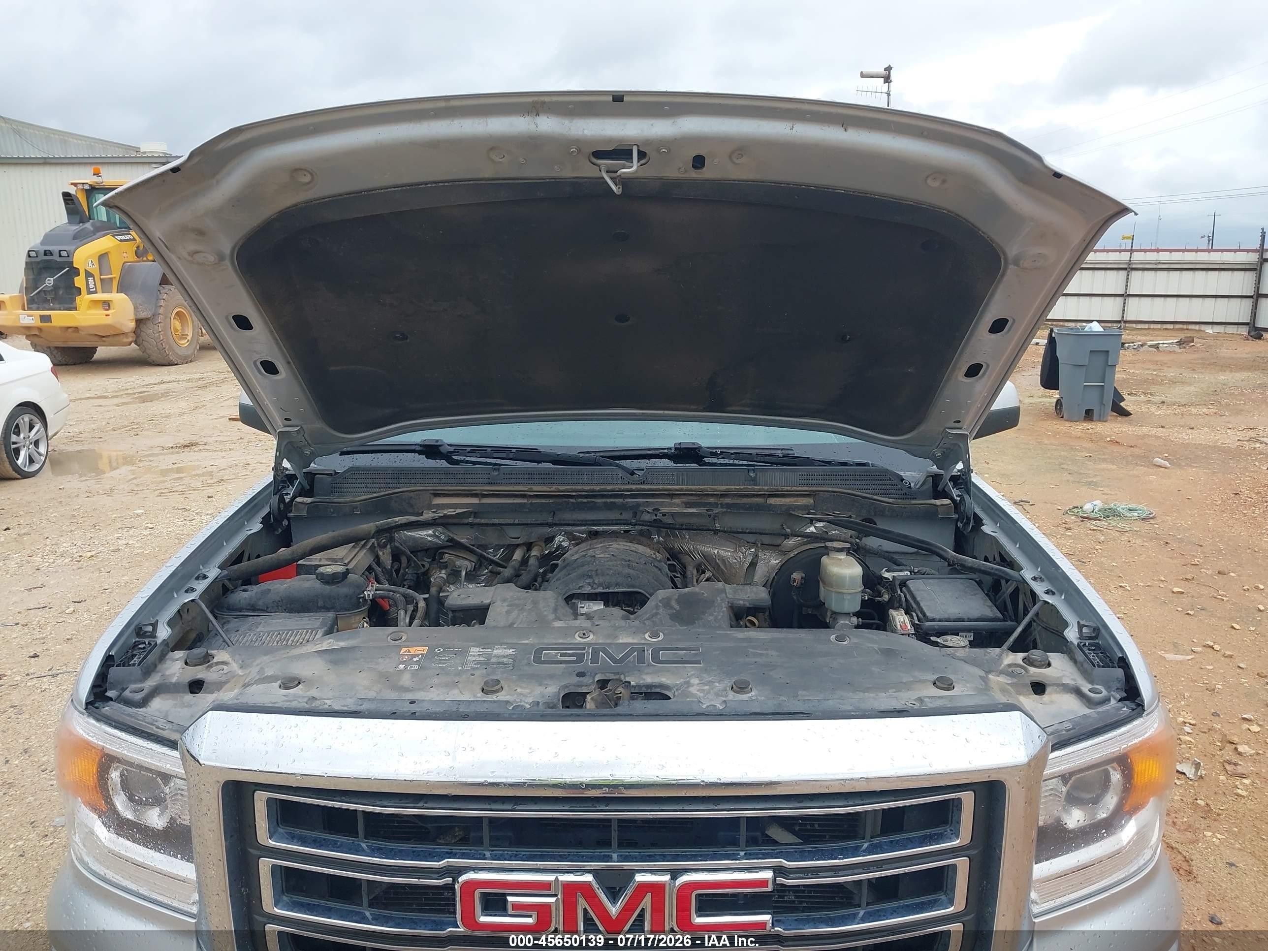 2015 Gmc Sierra 1500 Sle Silver vin: 1GTR1UEC1FZ264475