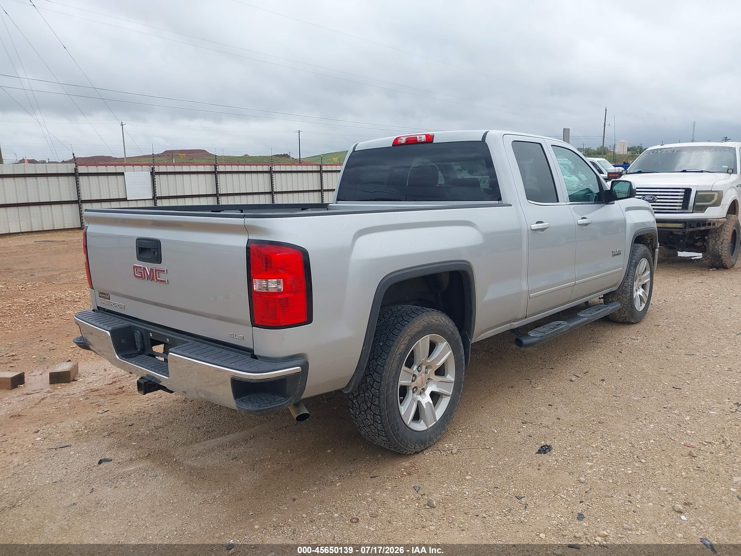2015 Gmc Sierra 1500 Sle Silver vin: 1GTR1UEC1FZ264475