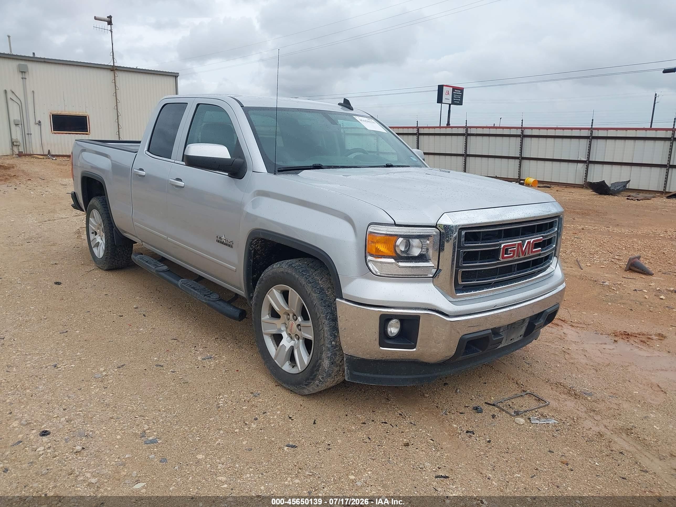 2015 Gmc Sierra 1500 Sle Silver vin: 1GTR1UEC1FZ264475