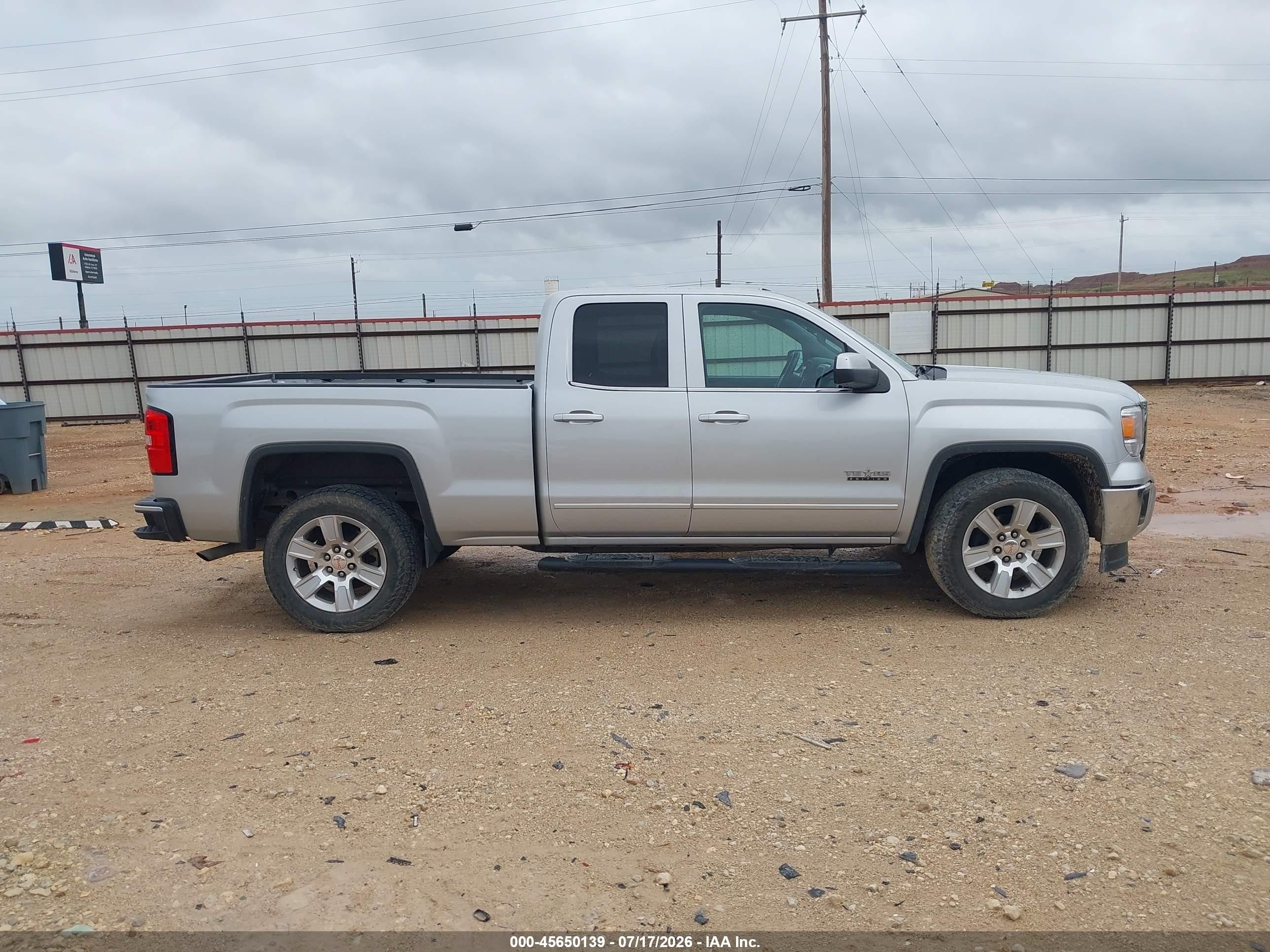 2015 Gmc Sierra 1500 Sle Silver vin: 1GTR1UEC1FZ264475