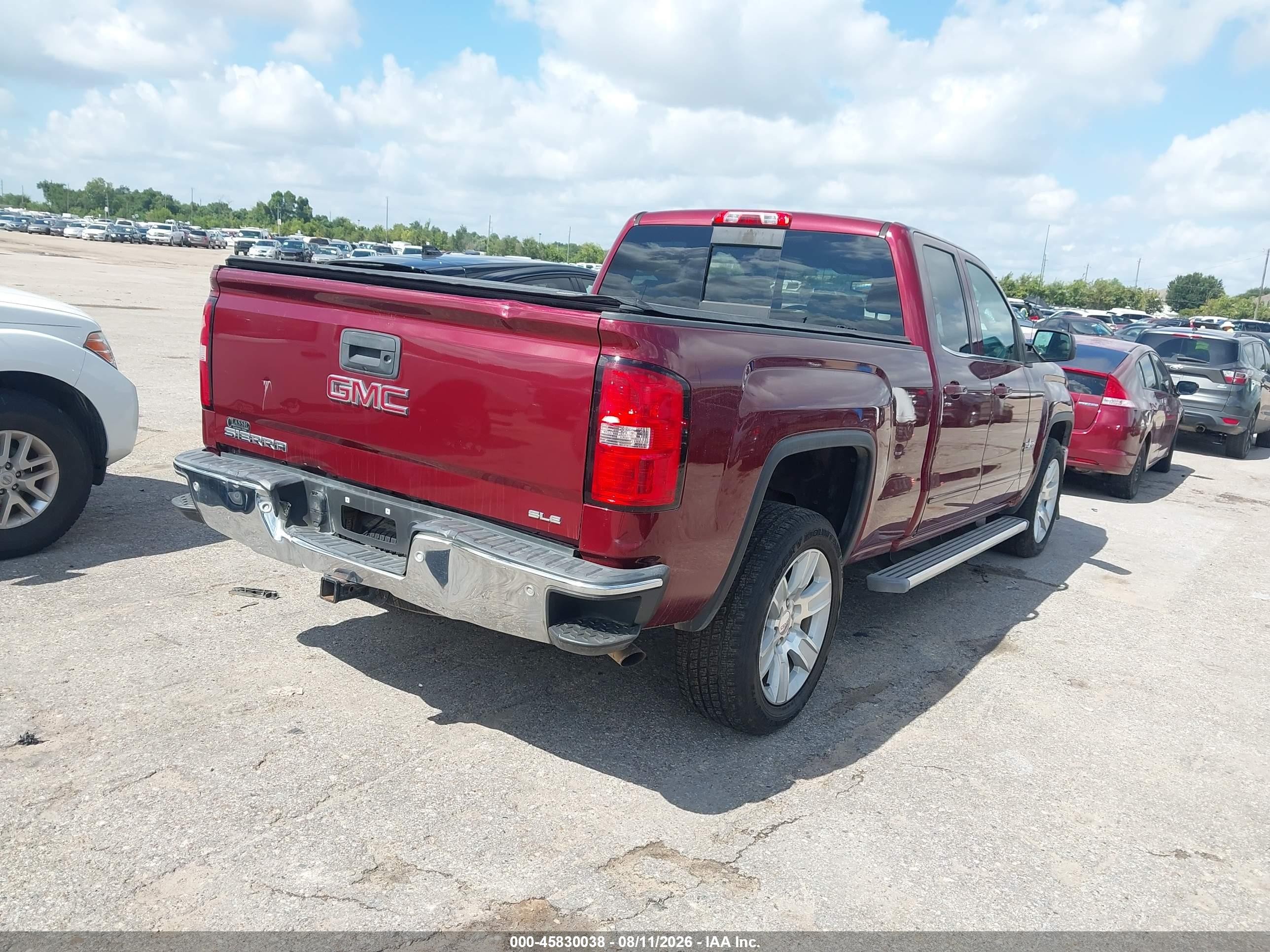2015 Gmc Sierra 1500 Sle Бордовый vin: 1GTR1UEC1FZ388911