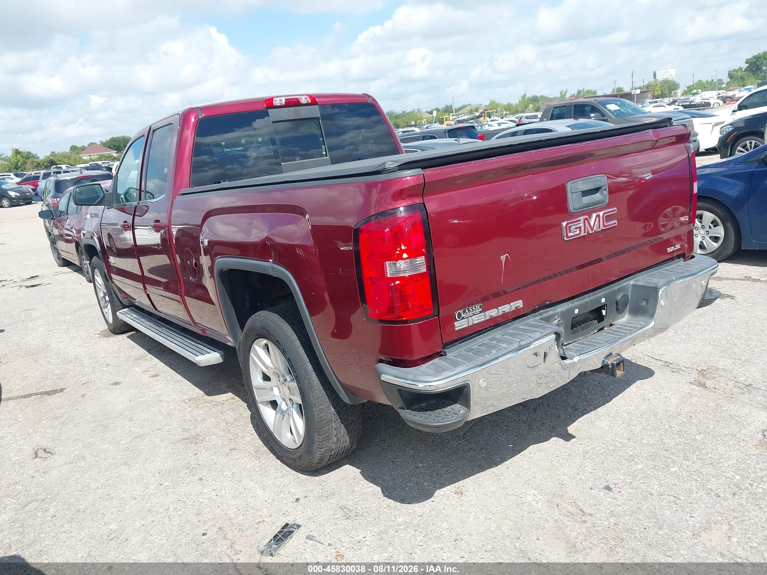 2015 Gmc Sierra 1500 Sle Бордовый vin: 1GTR1UEC1FZ388911