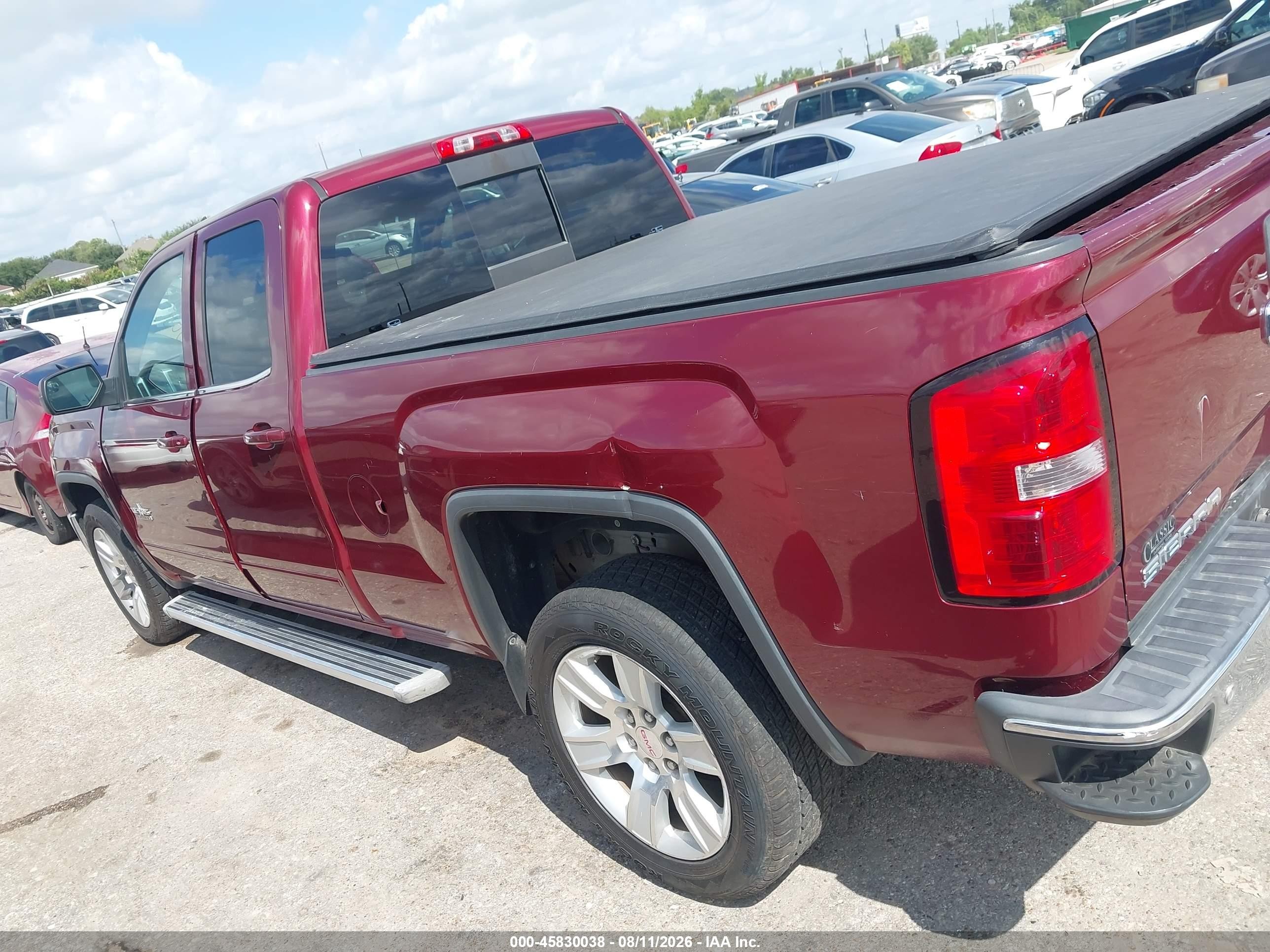 2015 Gmc Sierra 1500 Sle Бордовый vin: 1GTR1UEC1FZ388911