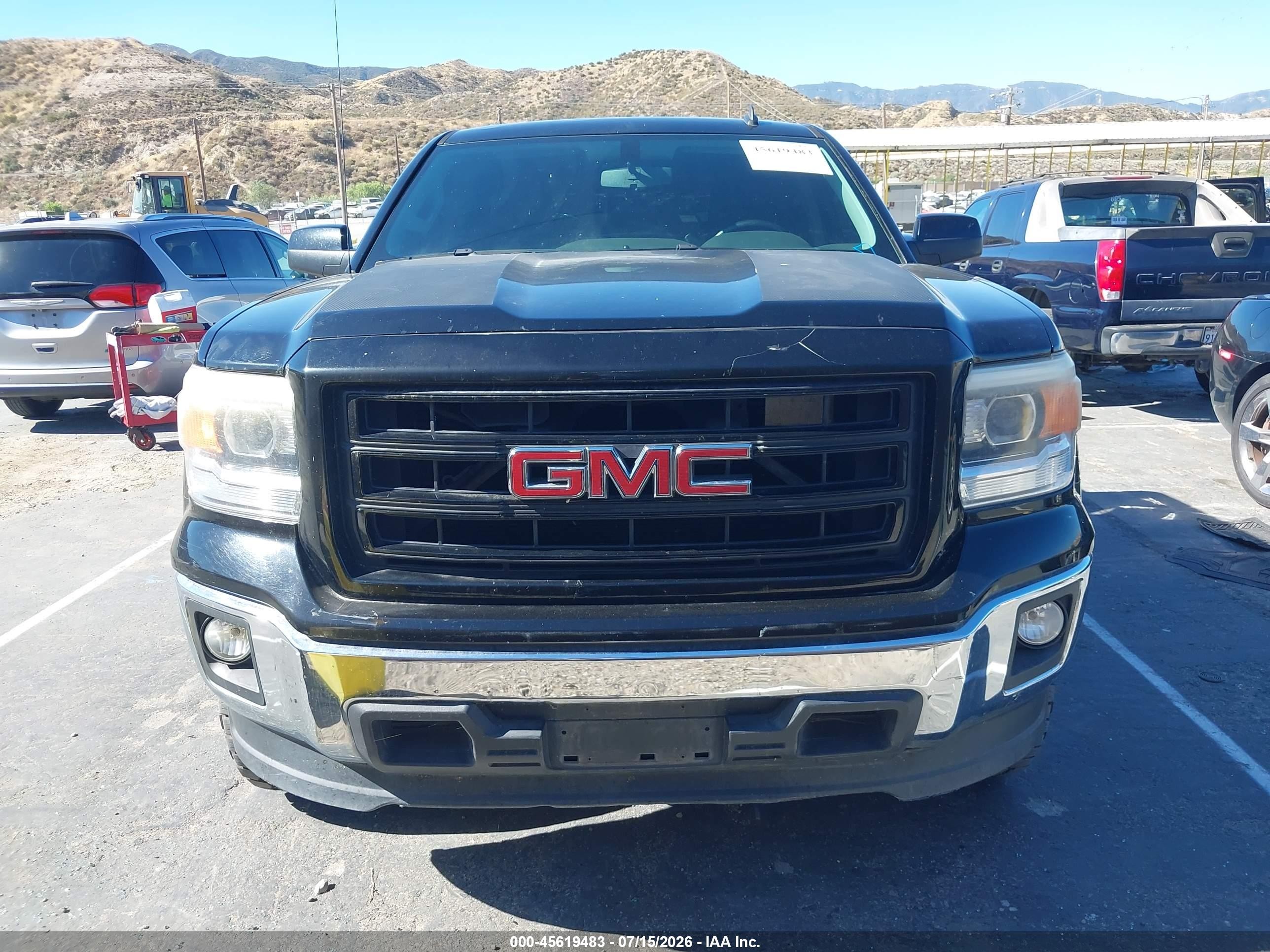 2014 Gmc Sierra 1500 Sle Black vin: 1GTR1UEC2EZ388429
