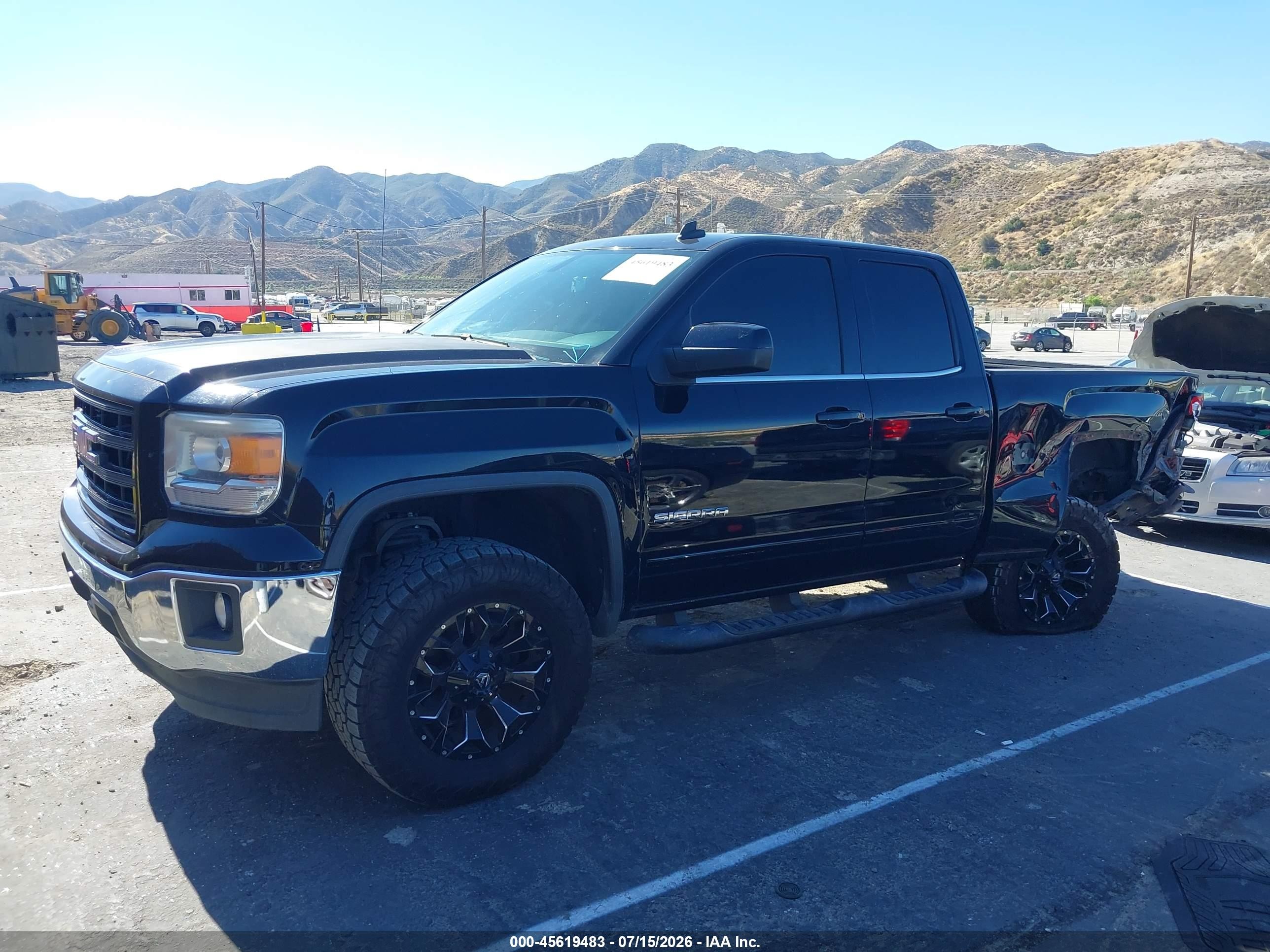 2014 Gmc Sierra 1500 Sle Black vin: 1GTR1UEC2EZ388429