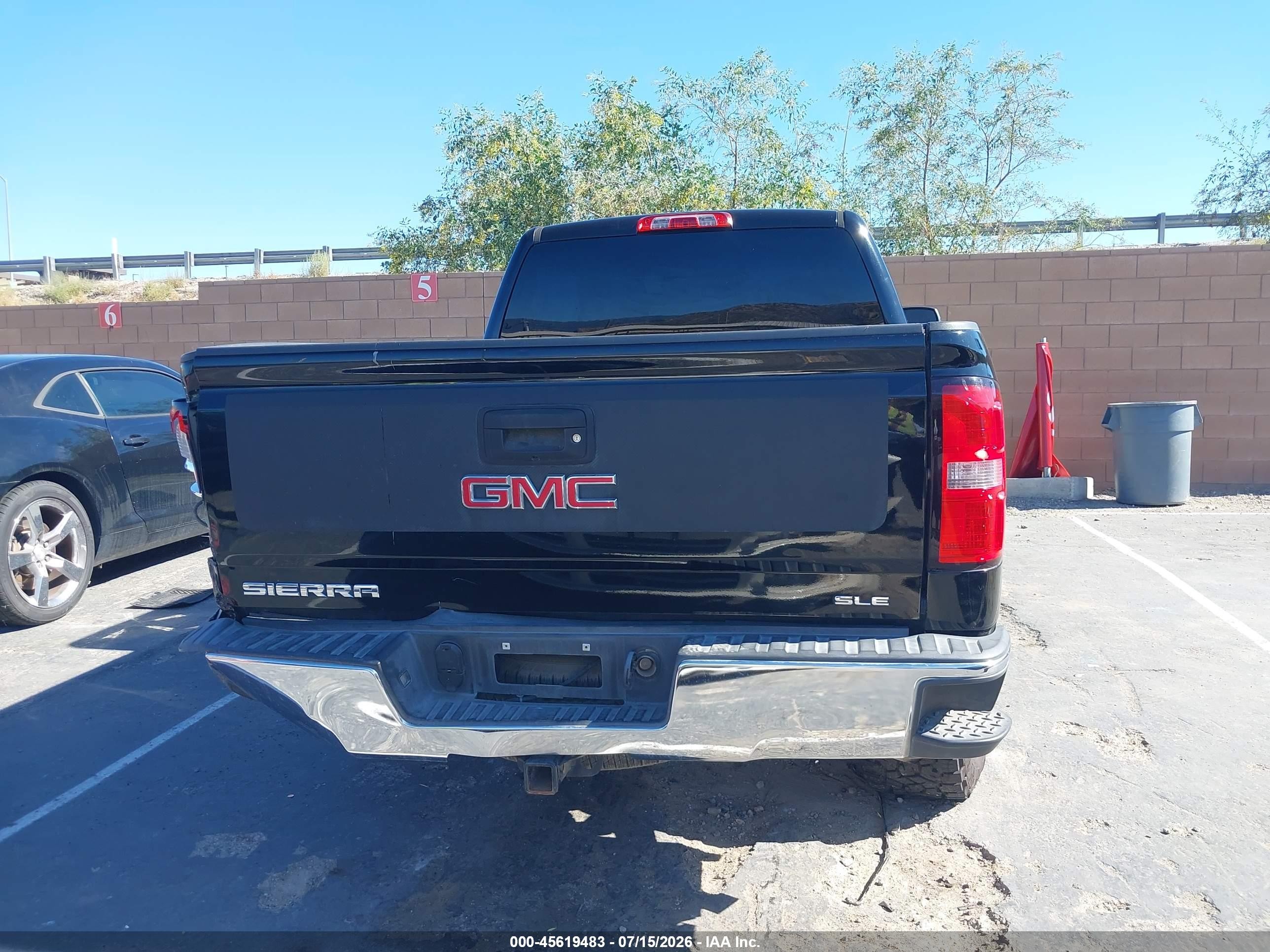 2014 Gmc Sierra 1500 Sle Black vin: 1GTR1UEC2EZ388429