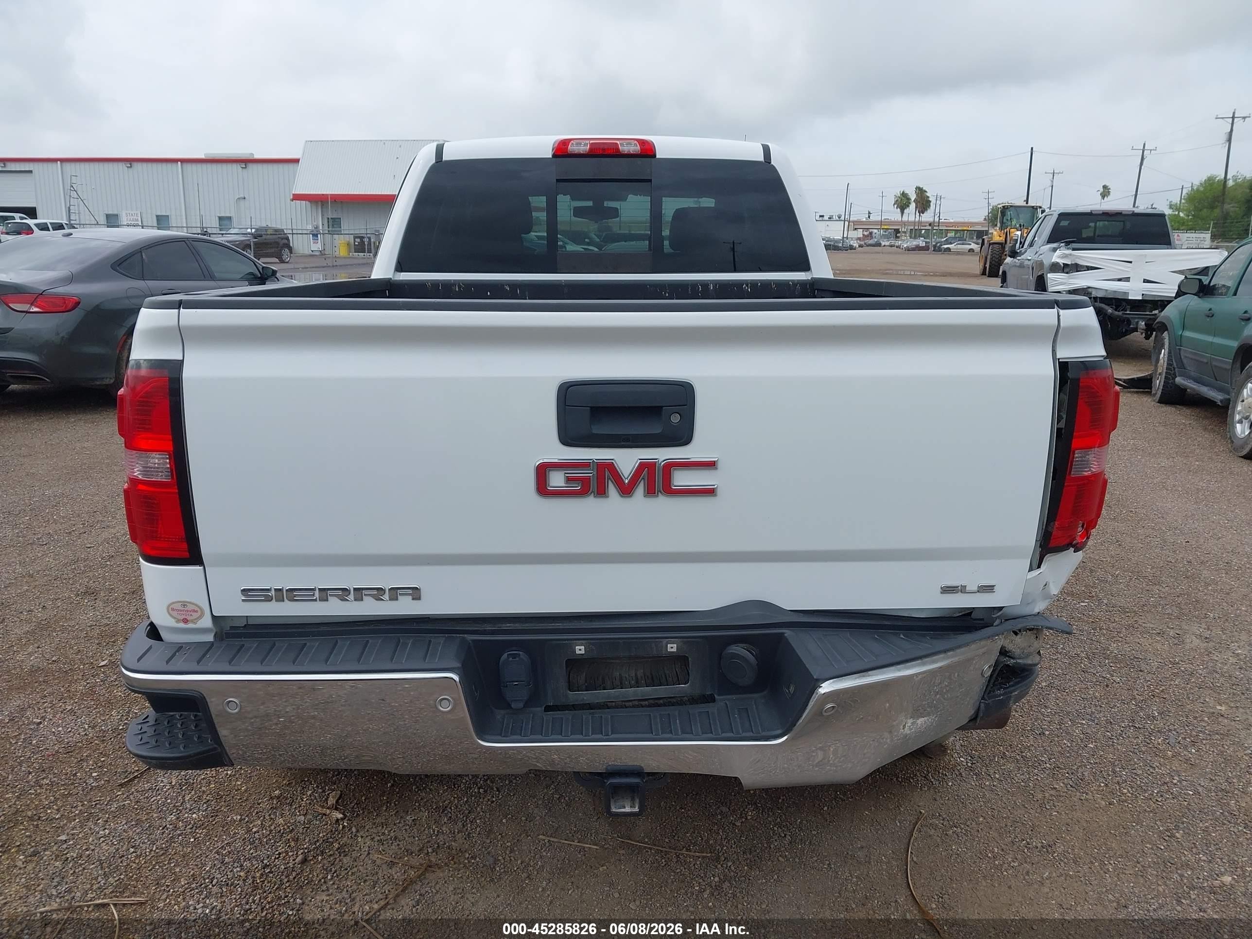2015 Gmc Sierra 1500 Sle White vin: 1GTR1UEC2FZ148380