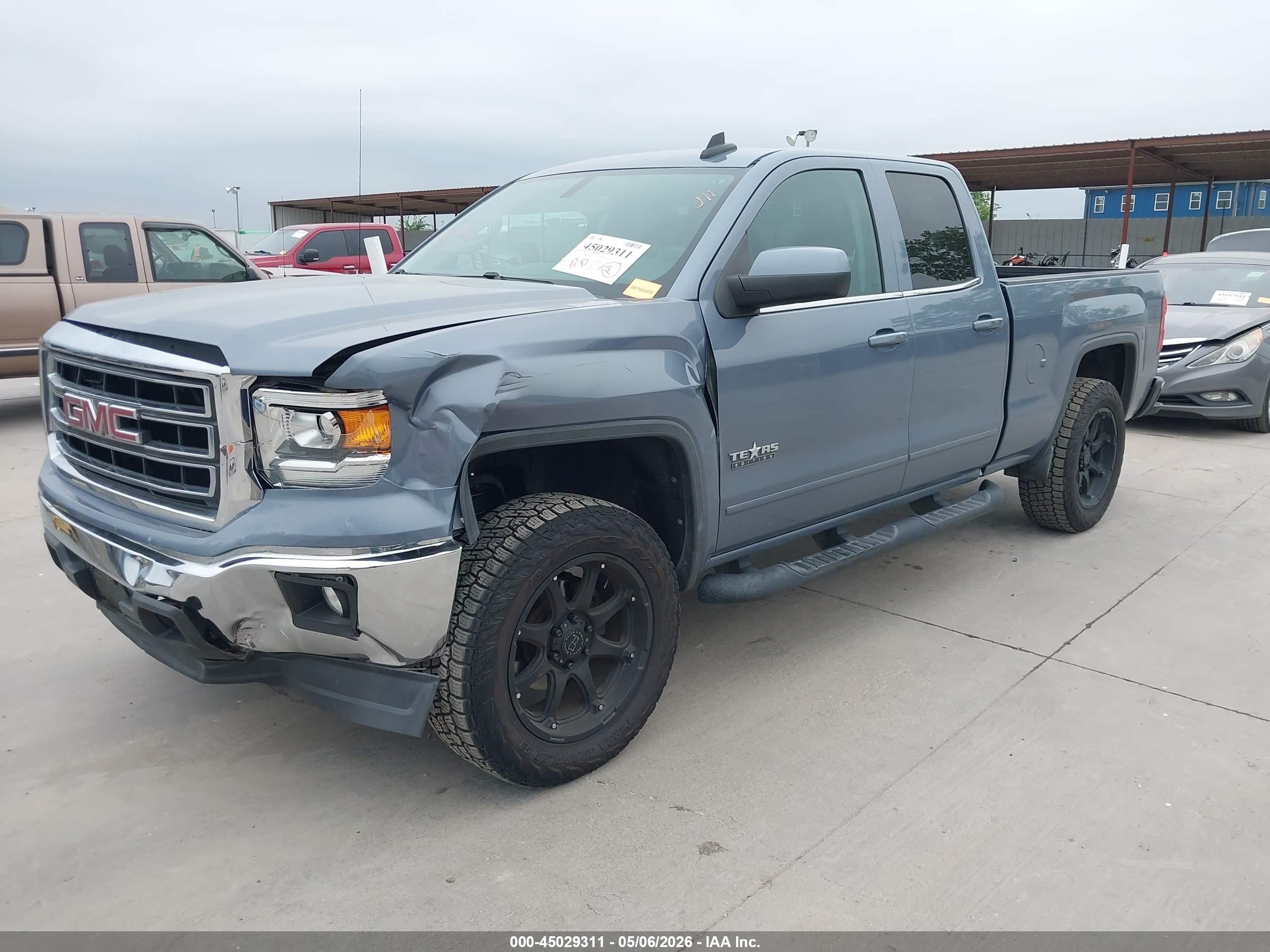 2015 Gmc Sierra 1500 Sle Синий vin: 1GTR1UEC3FZ255972
