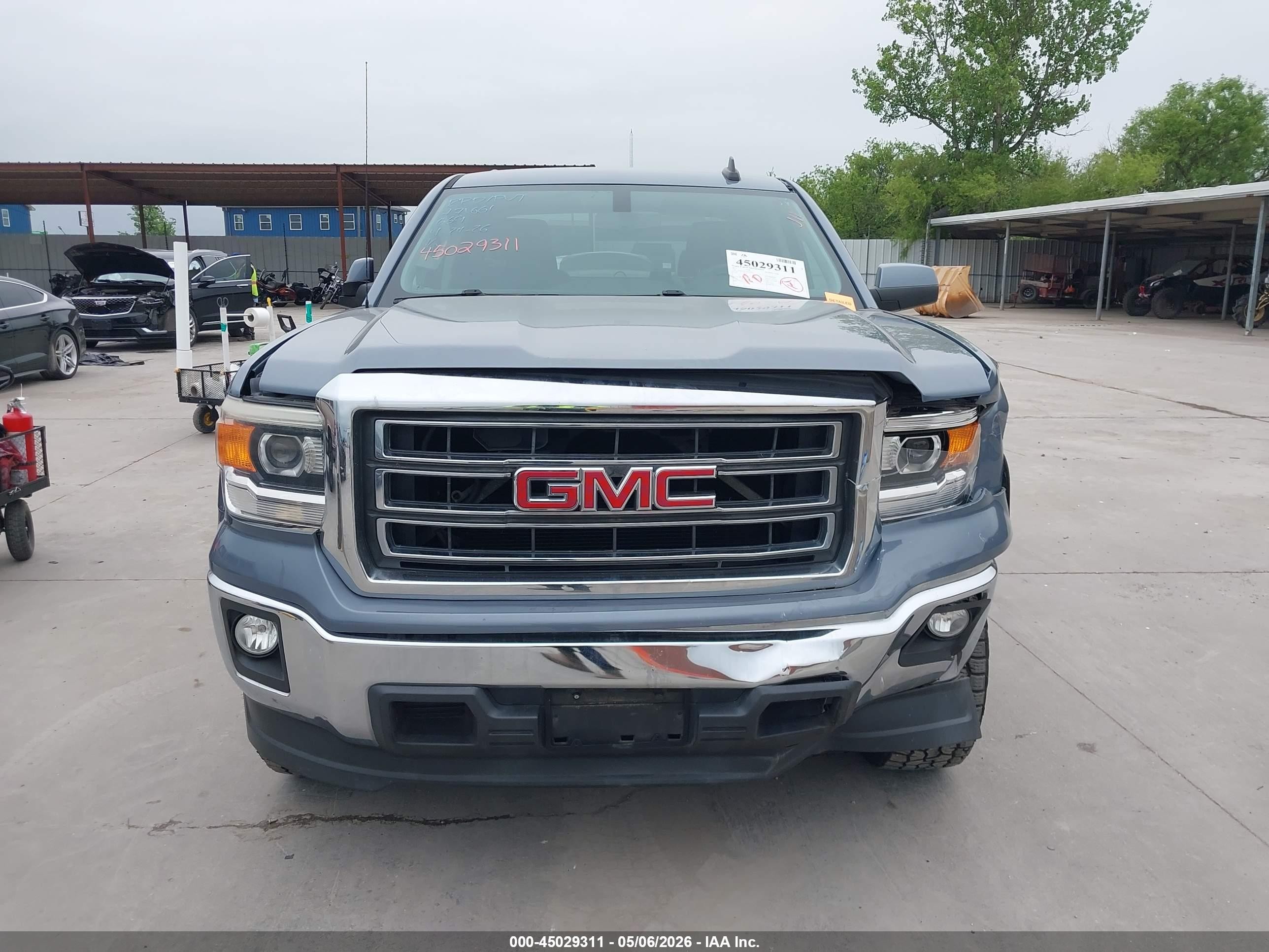 2015 Gmc Sierra 1500 Sle Синий vin: 1GTR1UEC3FZ255972