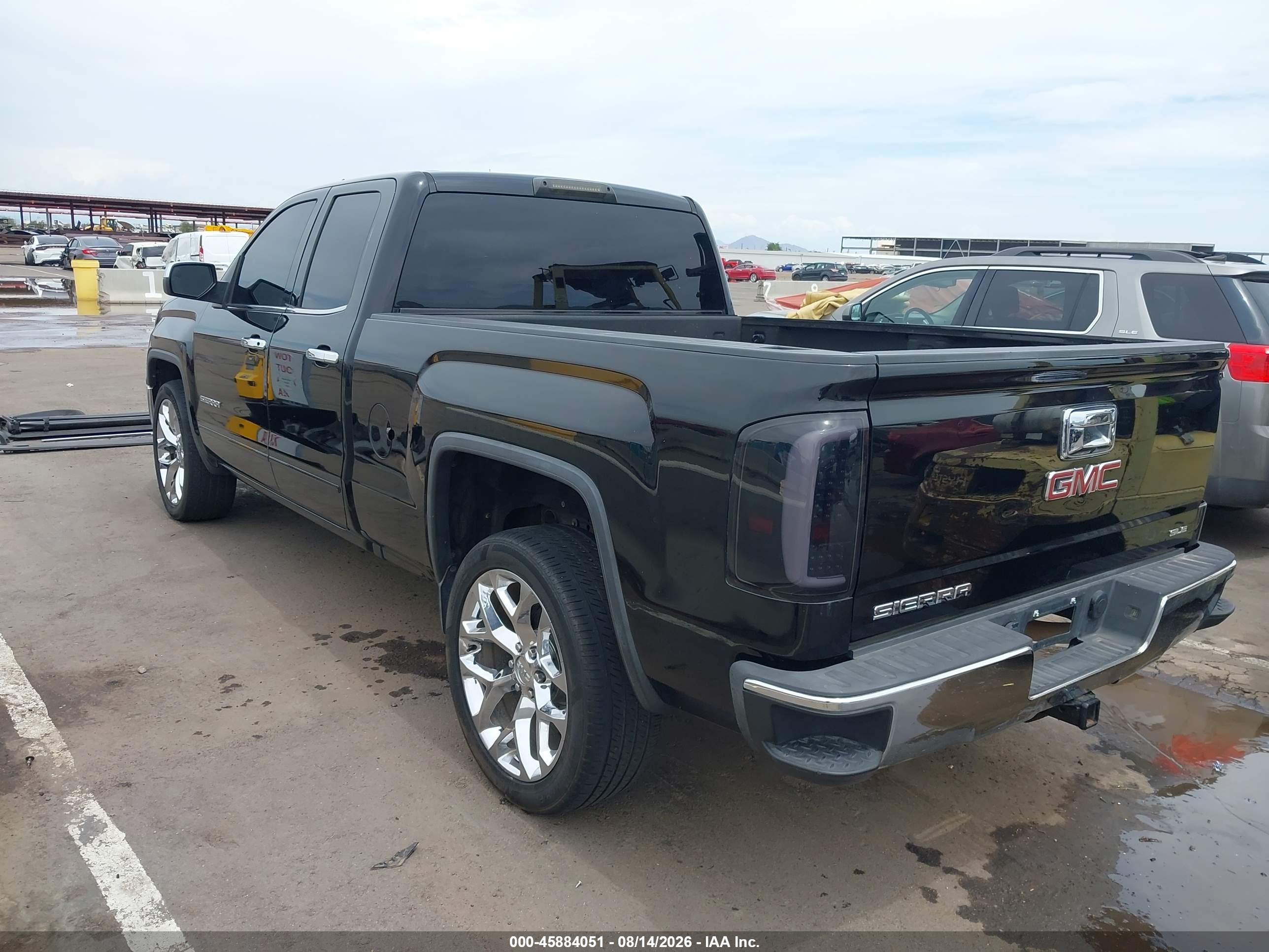 2015 Gmc Sierra 1500 Sle Black vin: 1GTR1UEC4FZ240963