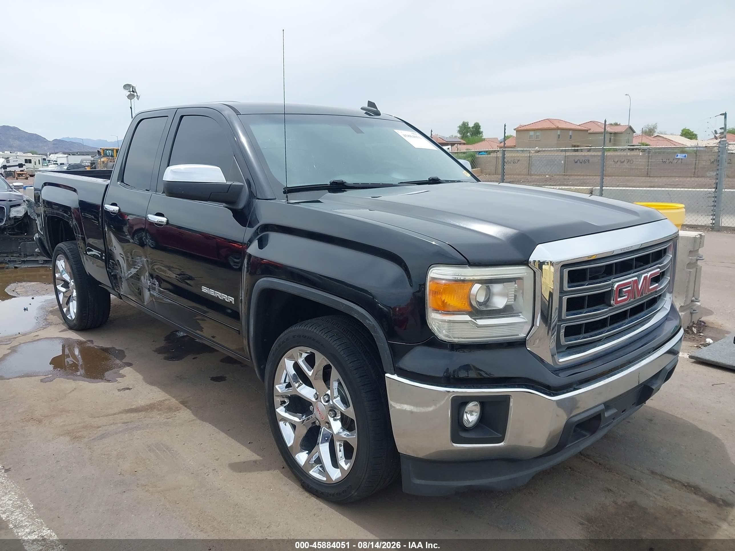 2015 Gmc Sierra 1500 Sle Black vin: 1GTR1UEC4FZ240963