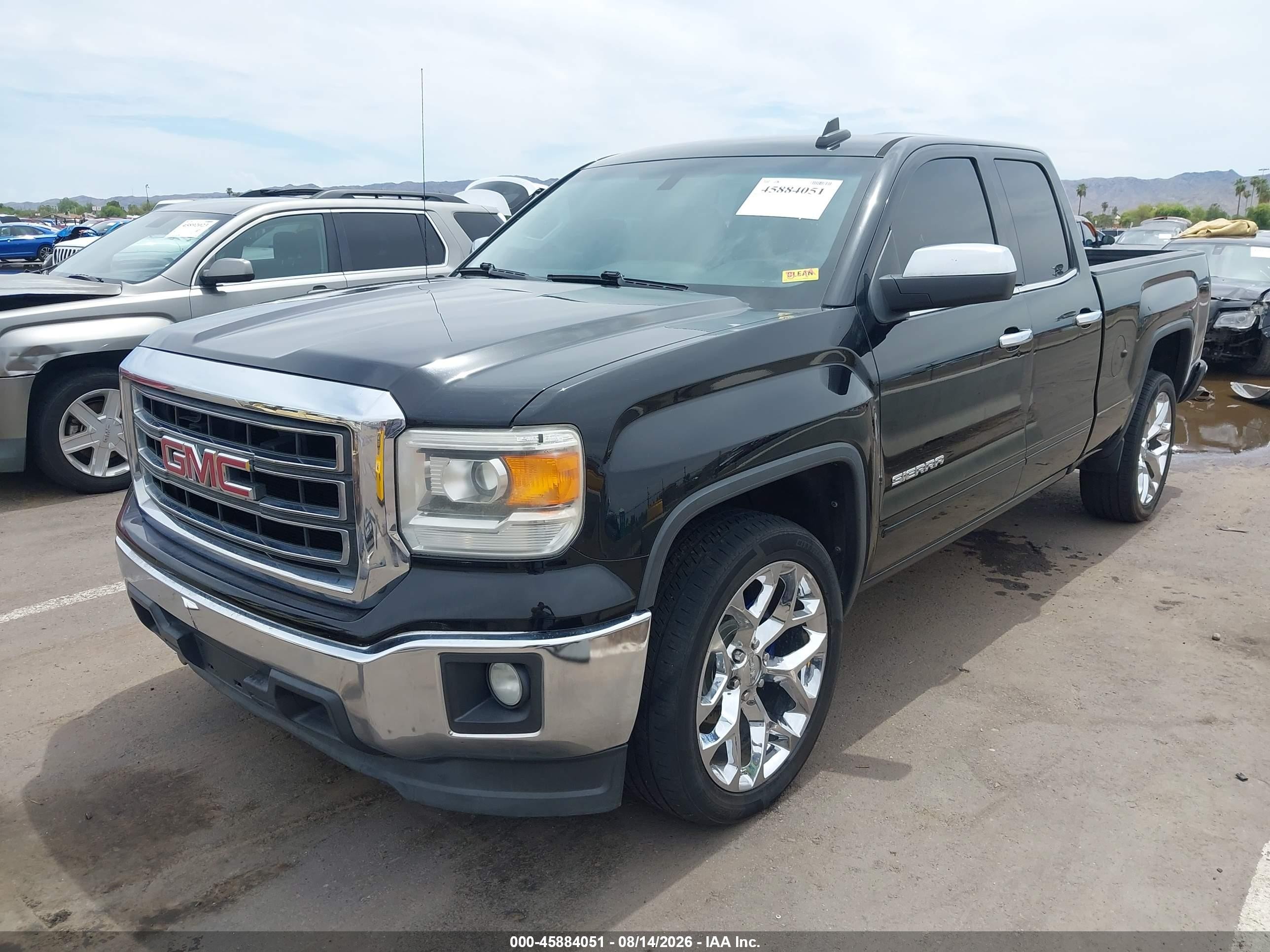2015 Gmc Sierra 1500 Sle Black vin: 1GTR1UEC4FZ240963