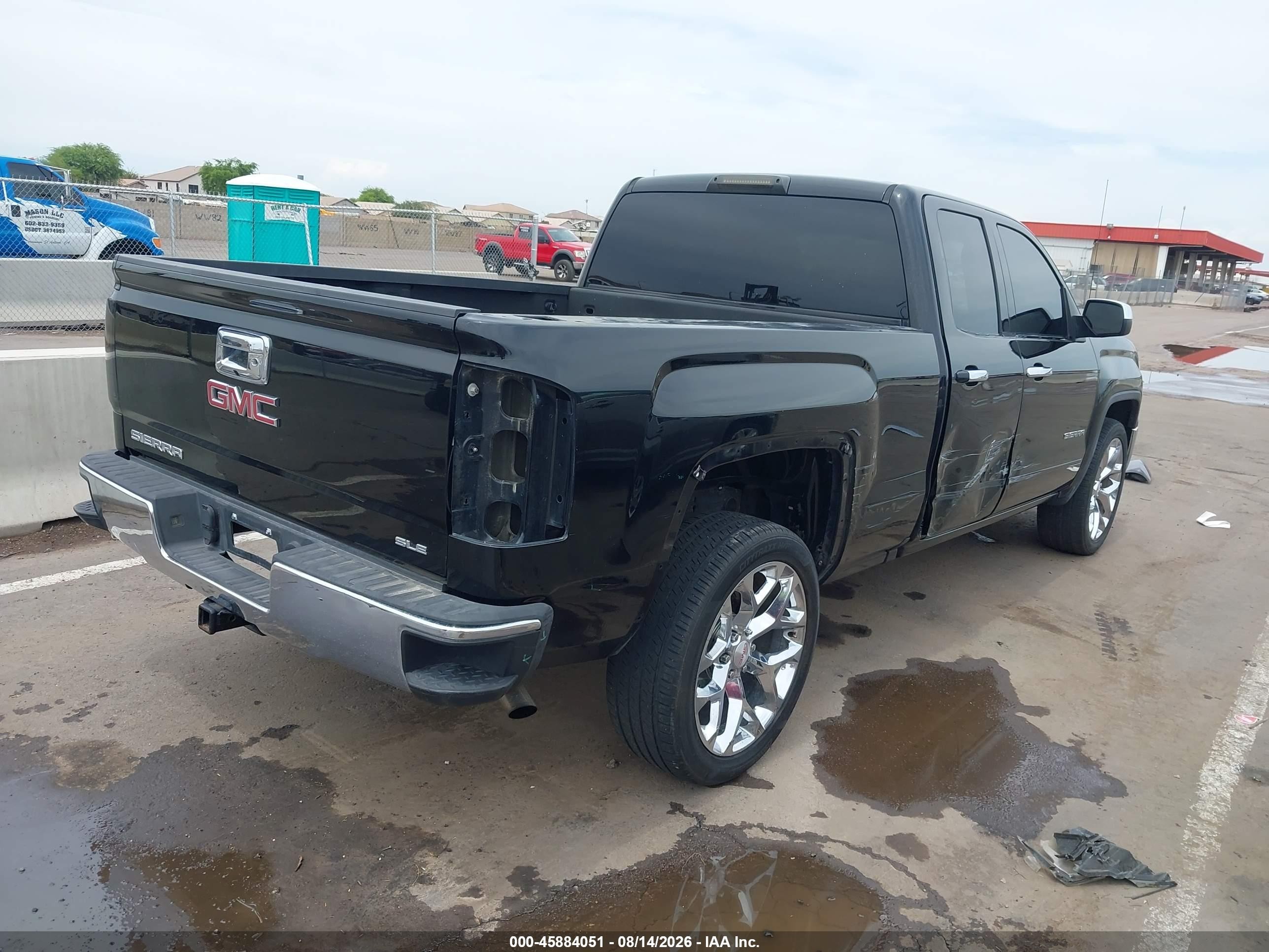 2015 Gmc Sierra 1500 Sle Black vin: 1GTR1UEC4FZ240963