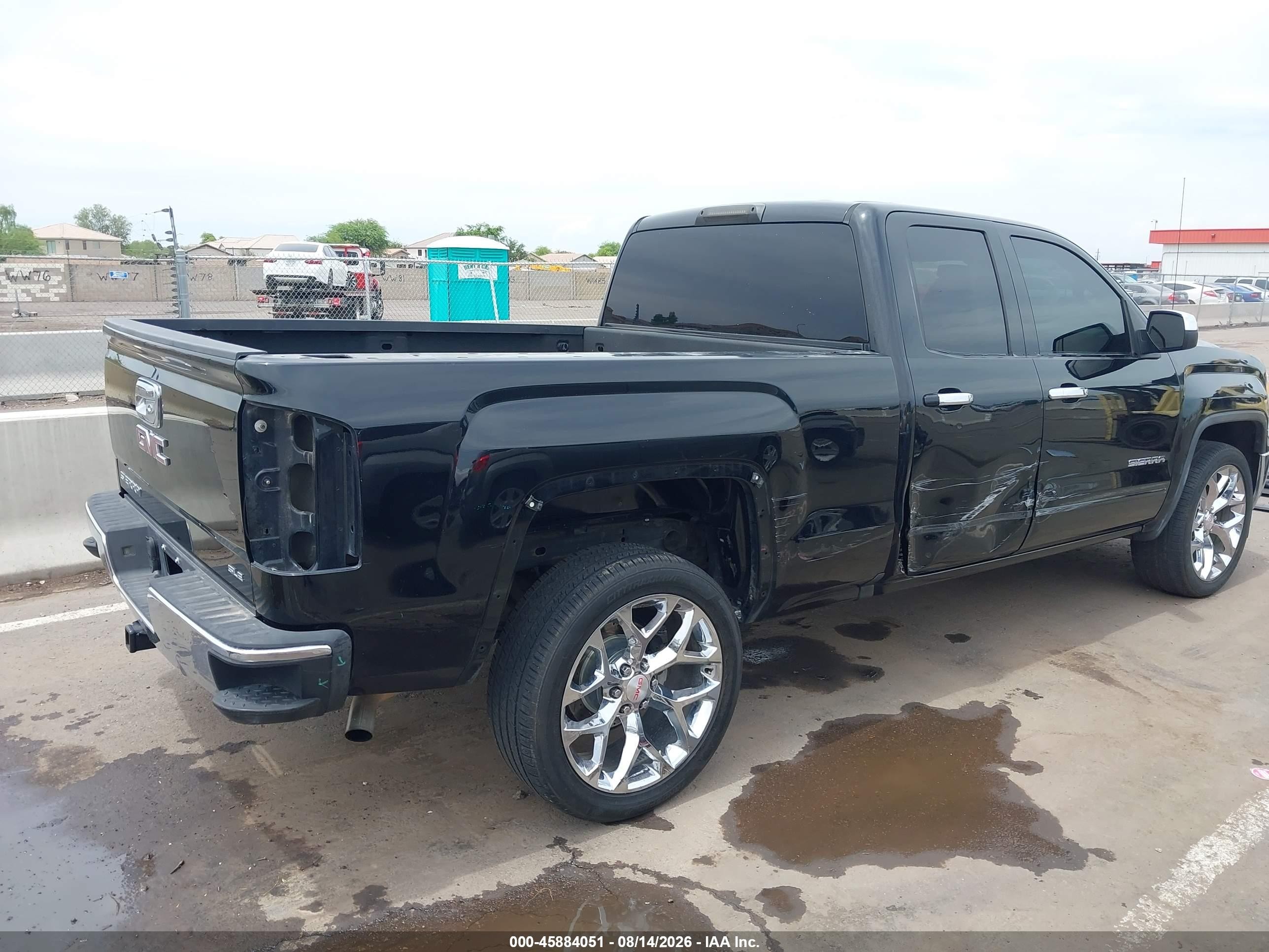 2015 Gmc Sierra 1500 Sle Black vin: 1GTR1UEC4FZ240963