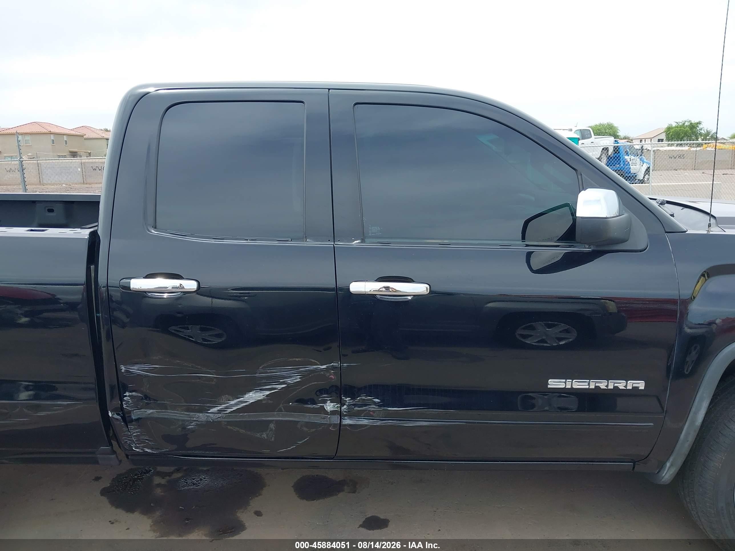 2015 Gmc Sierra 1500 Sle Black vin: 1GTR1UEC4FZ240963