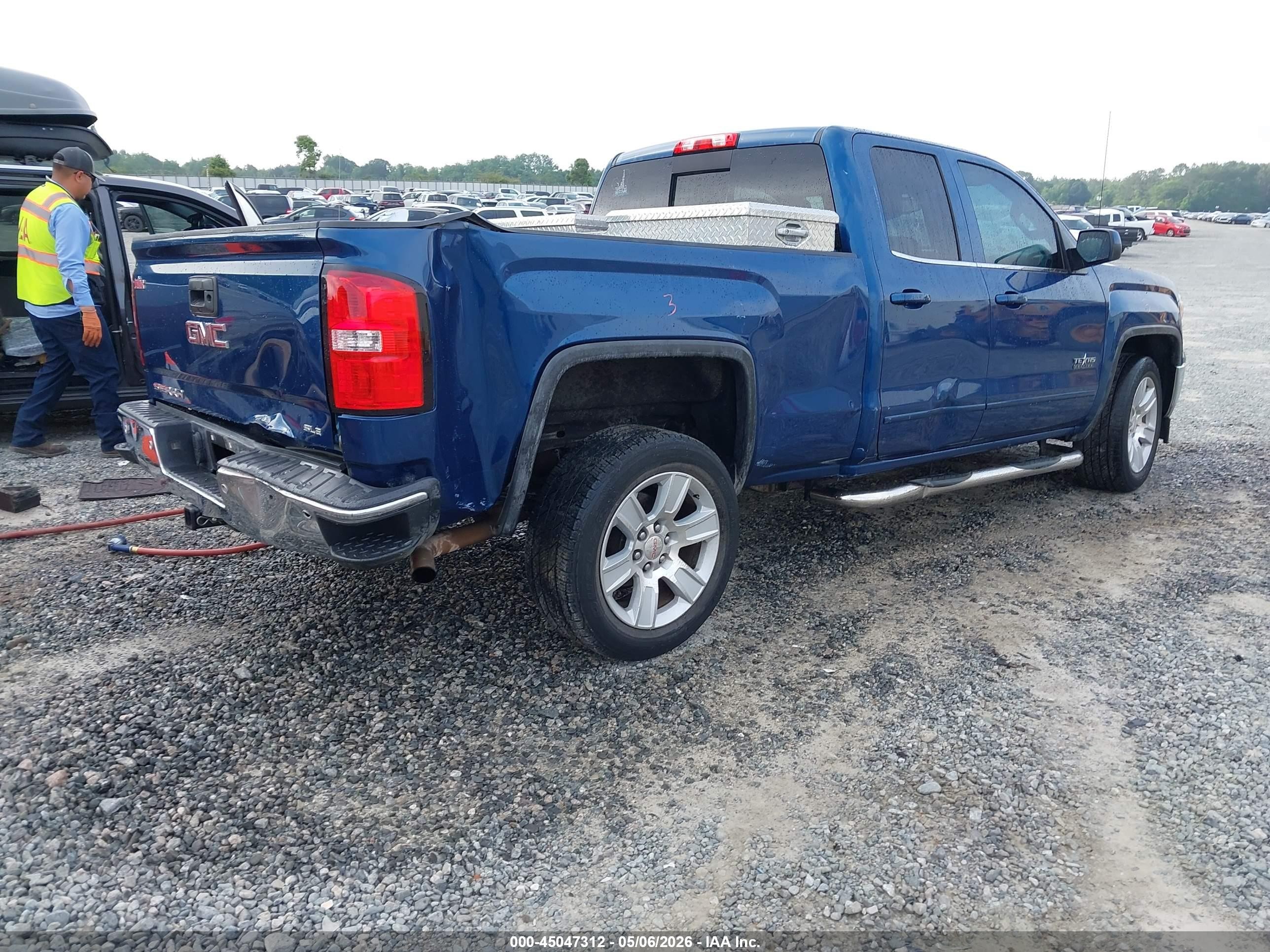 2015 Gmc Sierra 1500 Sle Blue vin: 1GTR1UEC4FZ256953