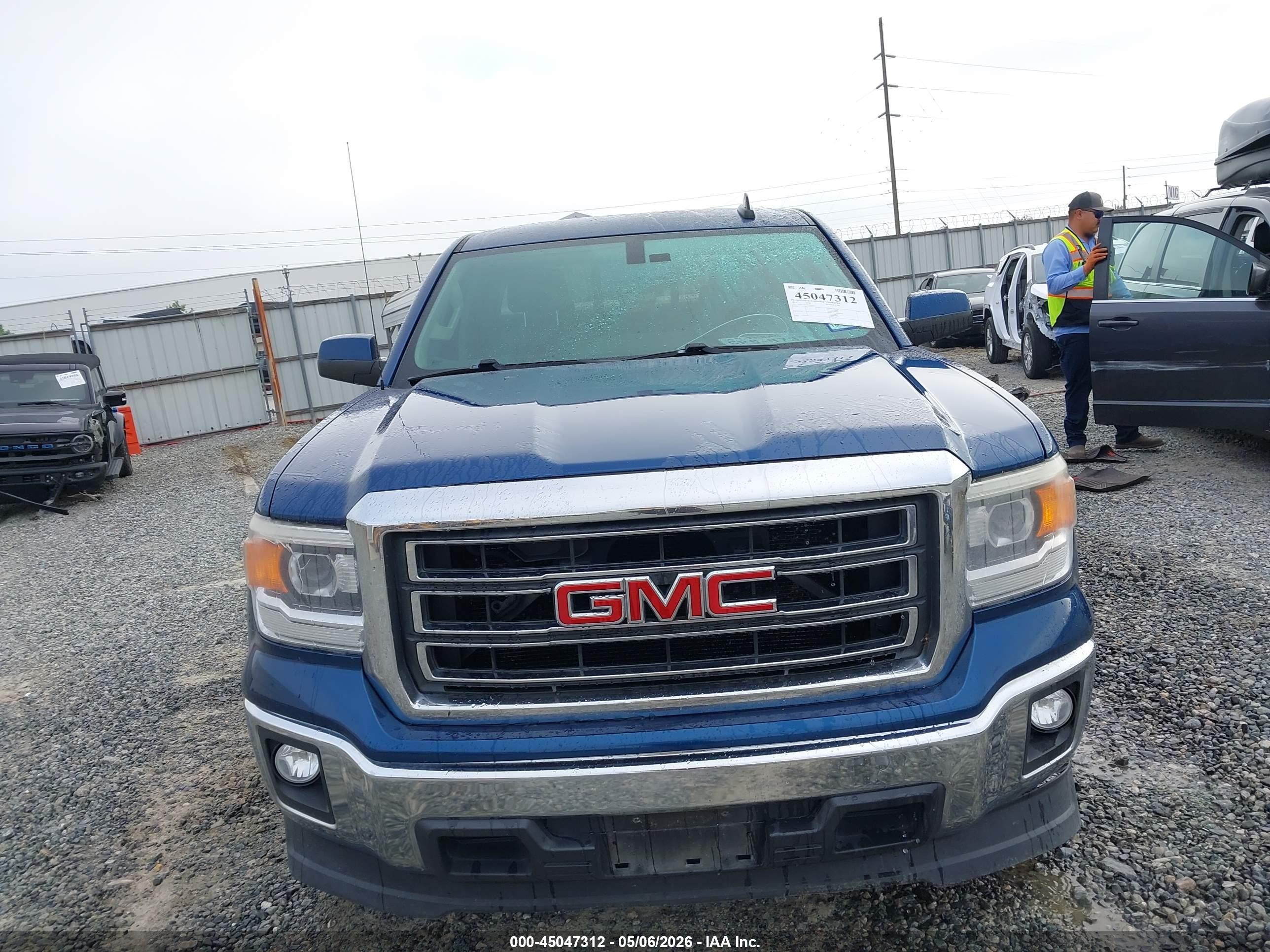 2015 Gmc Sierra 1500 Sle Blue vin: 1GTR1UEC4FZ256953