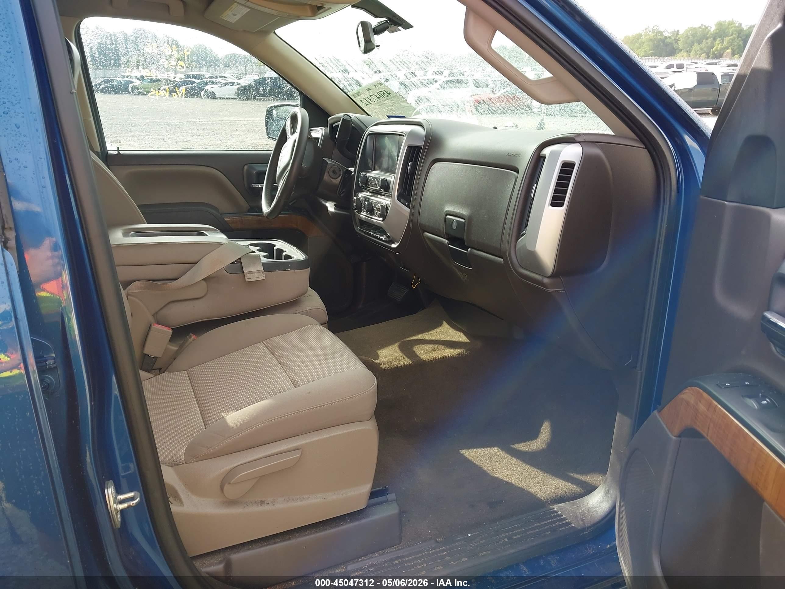 2015 Gmc Sierra 1500 Sle Blue vin: 1GTR1UEC4FZ256953