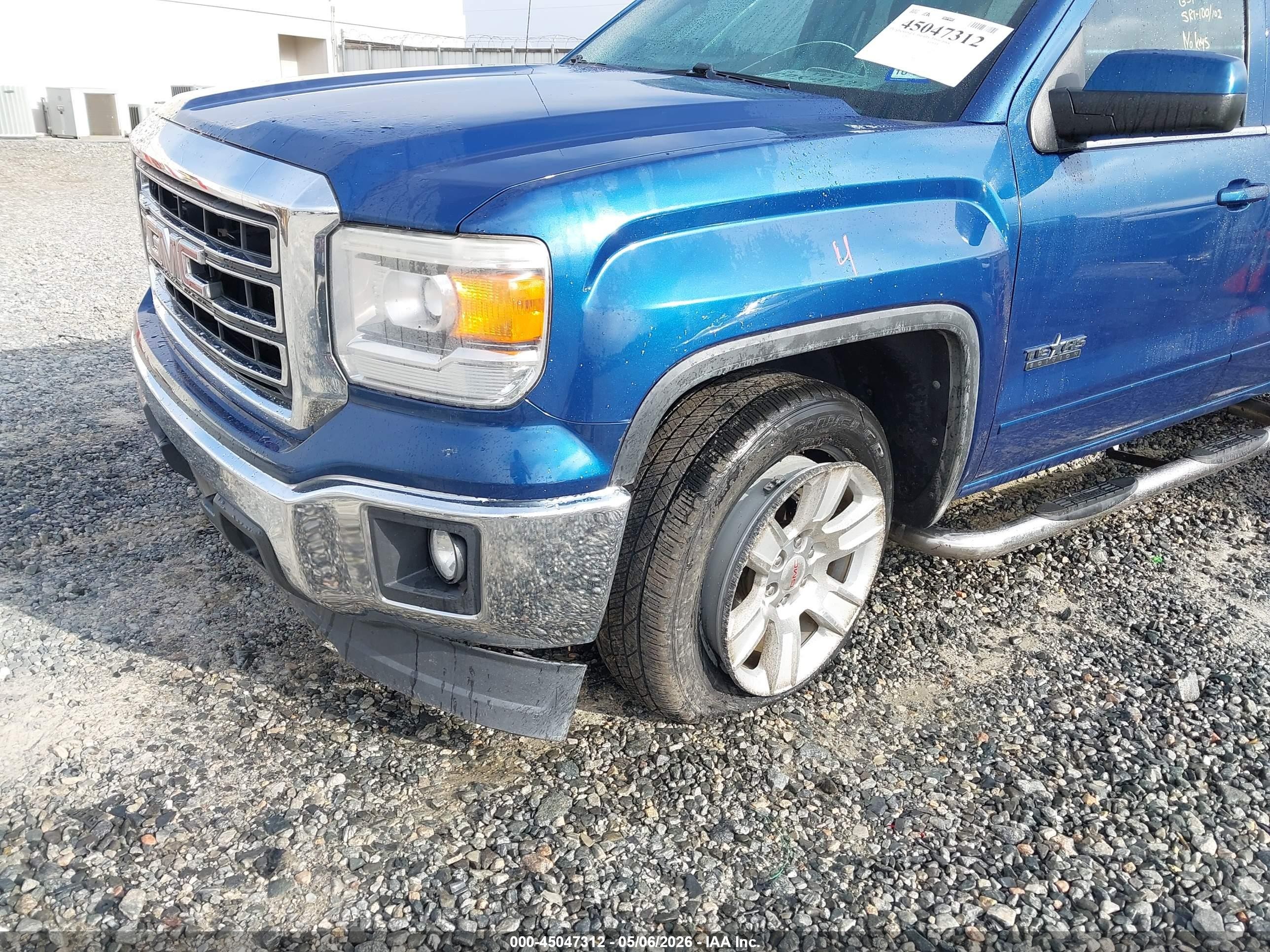 2015 Gmc Sierra 1500 Sle Blue vin: 1GTR1UEC4FZ256953