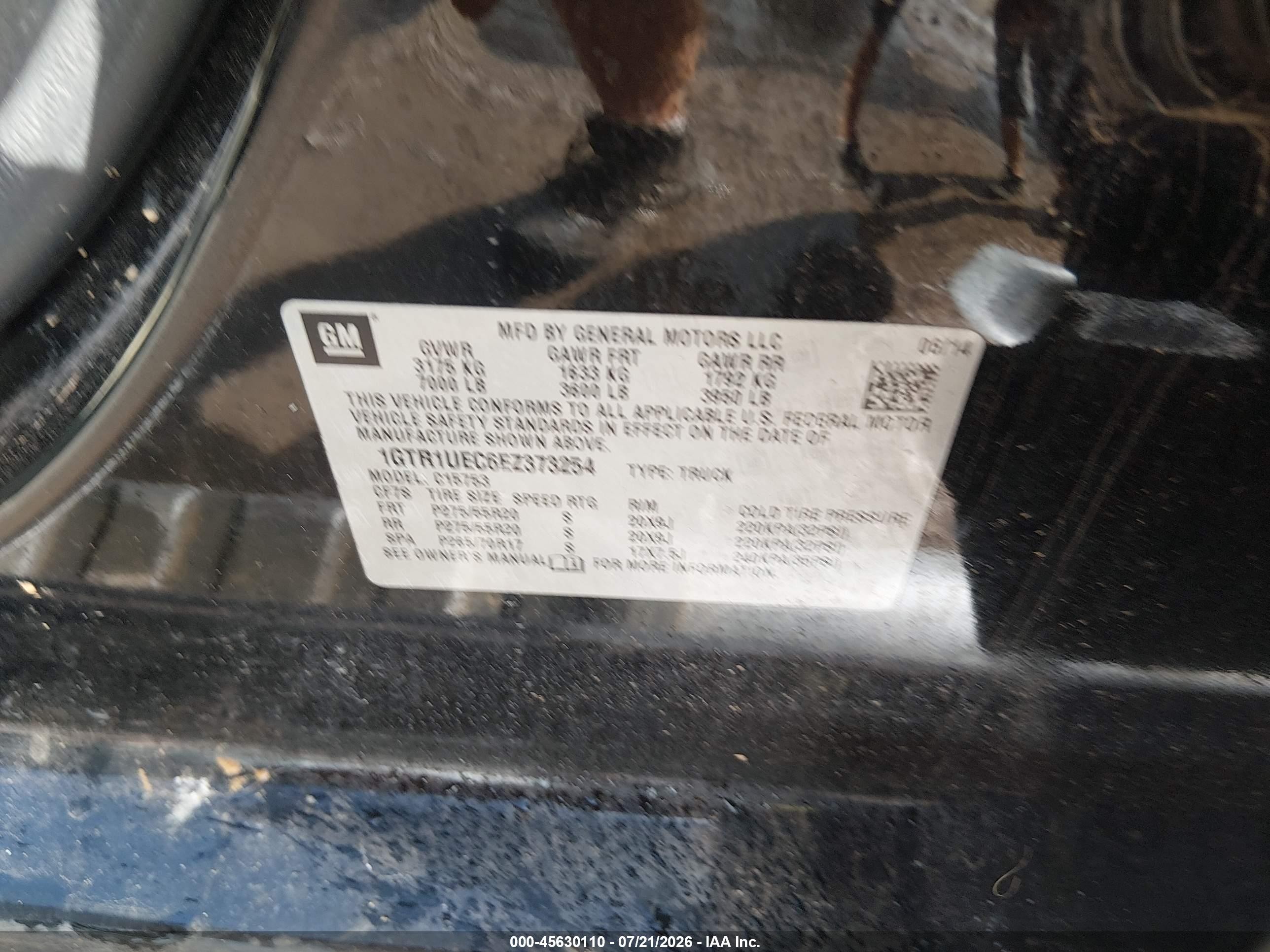 2014 Gmc Sierra 1500 Sle Черный vin: 1GTR1UEC6EZ373254