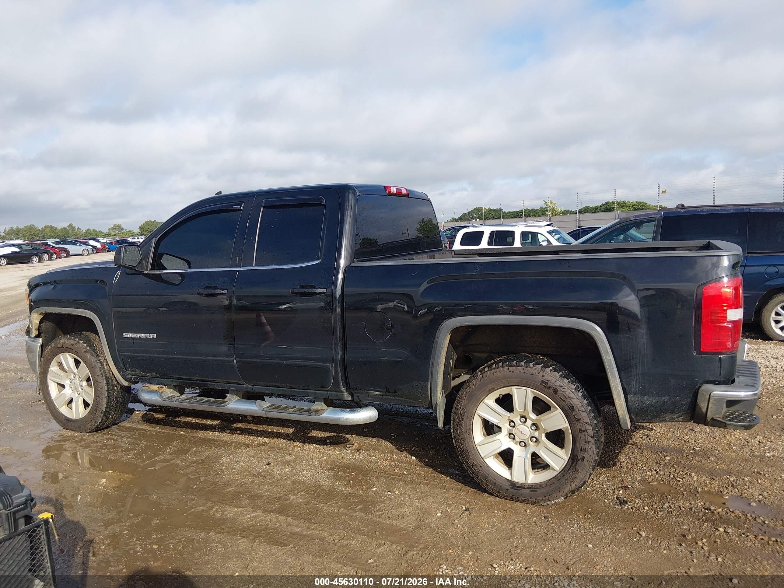 2014 Gmc Sierra 1500 Sle Black vin: 1GTR1UEC6EZ373254