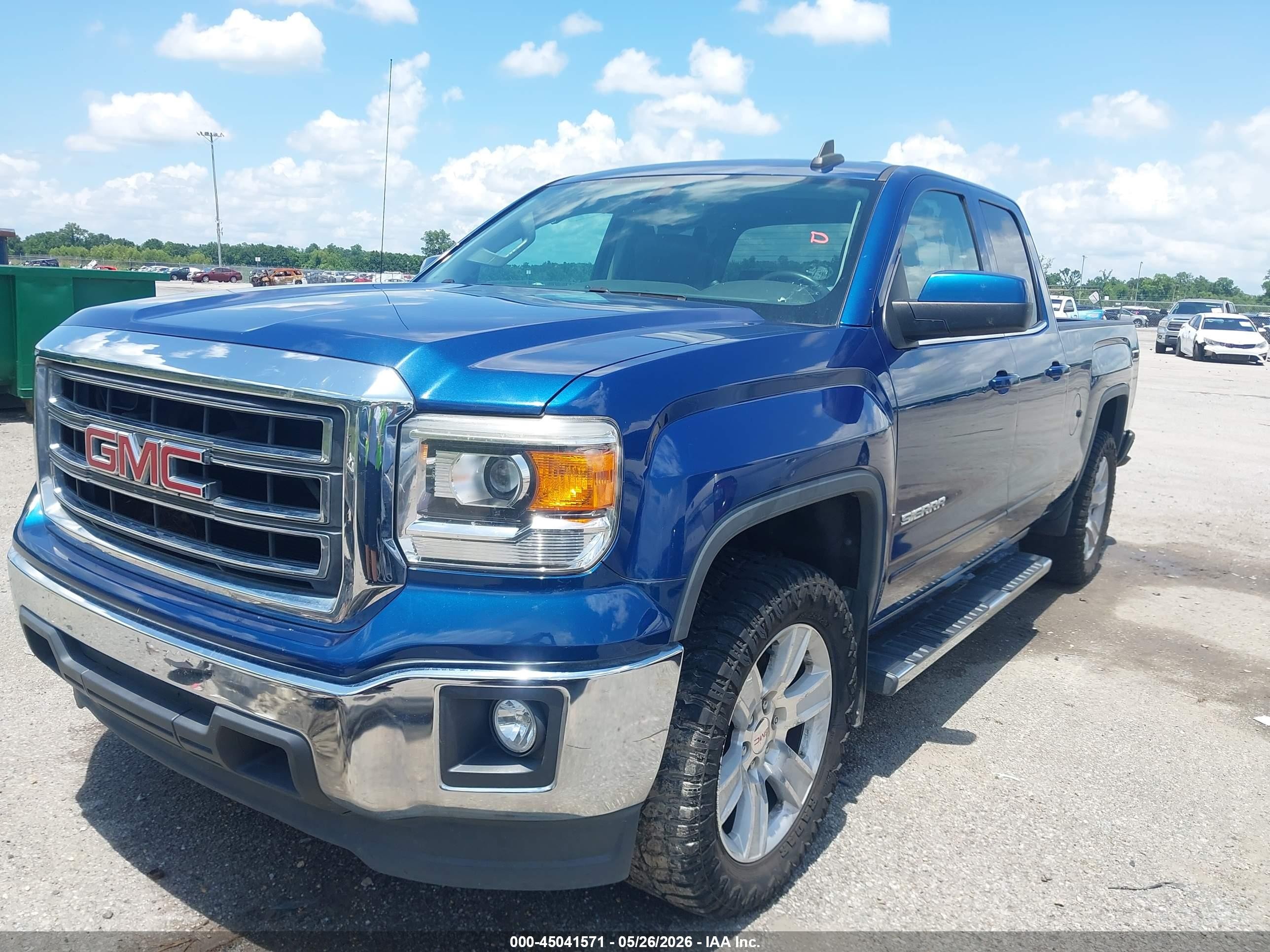 2015 Gmc Sierra 1500 Sle Синий vin: 1GTR1UEC6FZ174139
