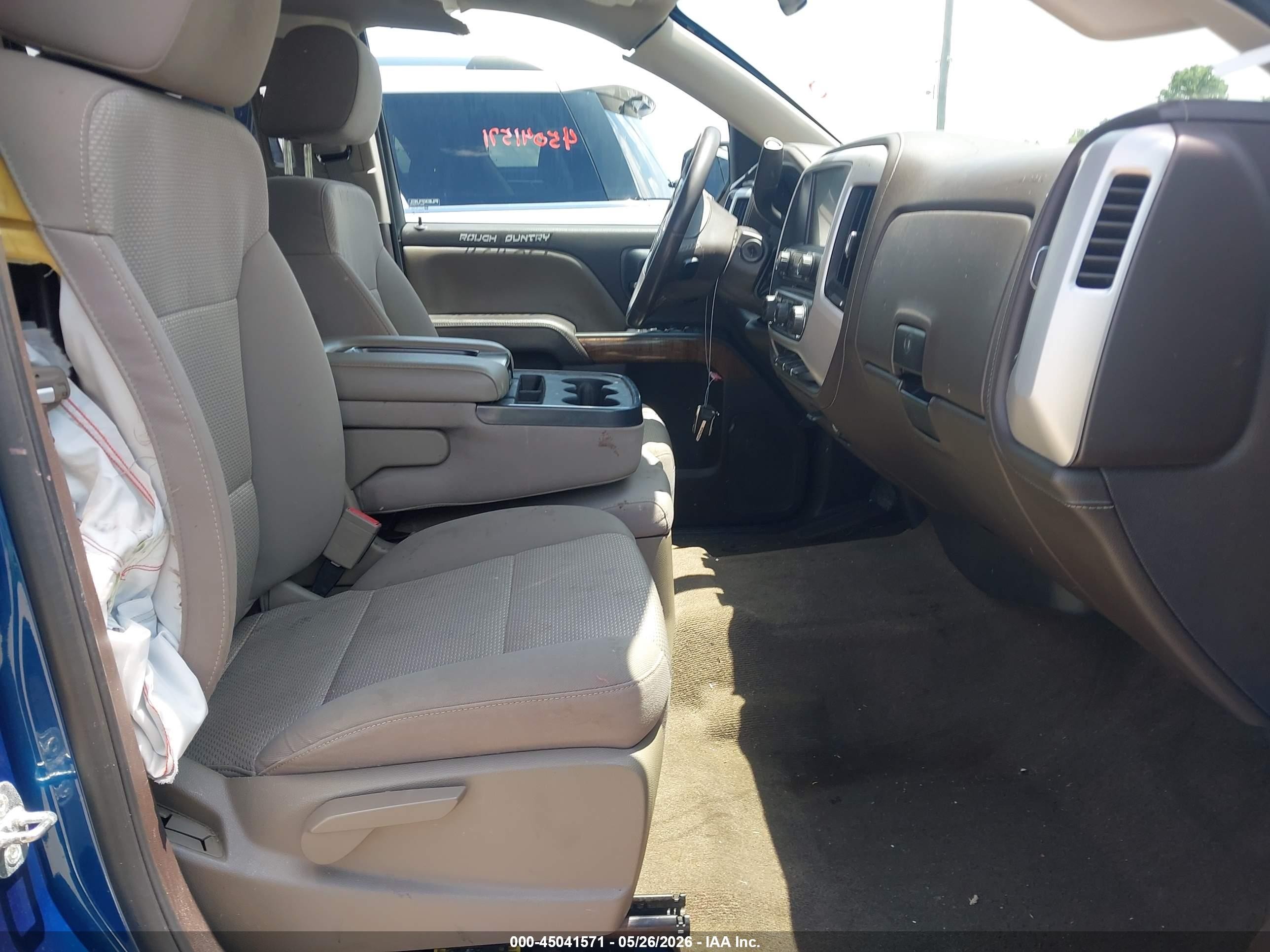 2015 Gmc Sierra 1500 Sle Синий vin: 1GTR1UEC6FZ174139