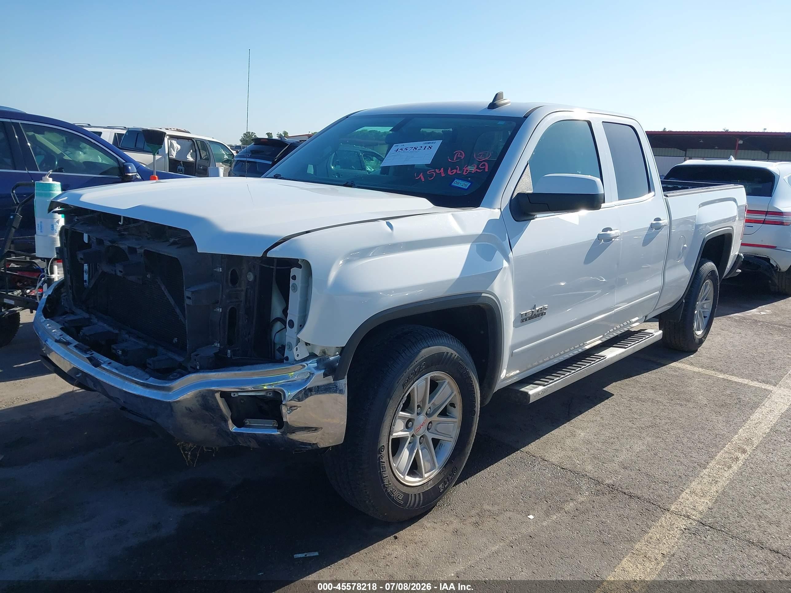 2015 Gmc Sierra 1500 Sle Белый vin: 1GTR1UEC6FZ351336