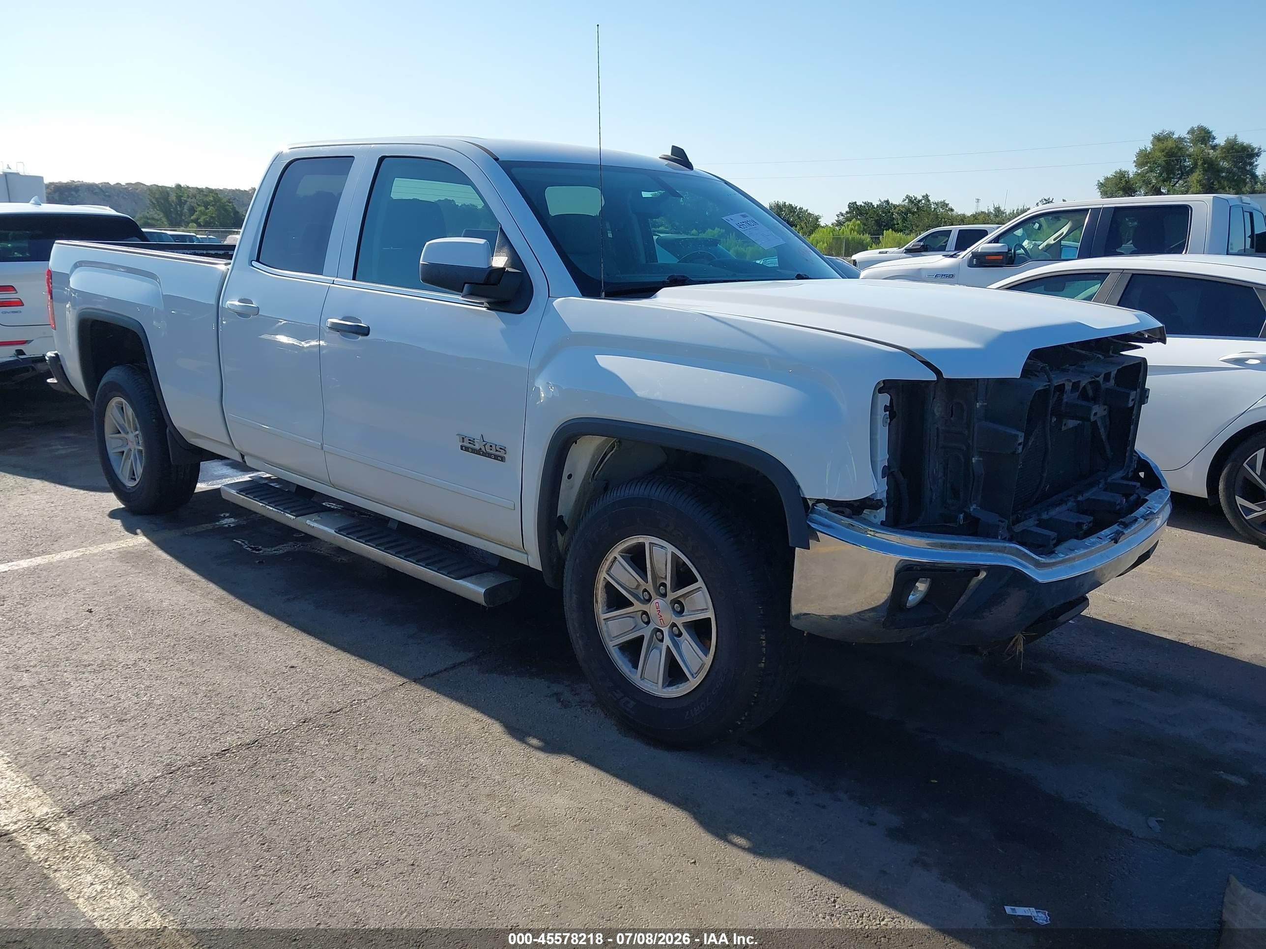 2015 Gmc Sierra 1500 Sle White vin: 1GTR1UEC6FZ351336