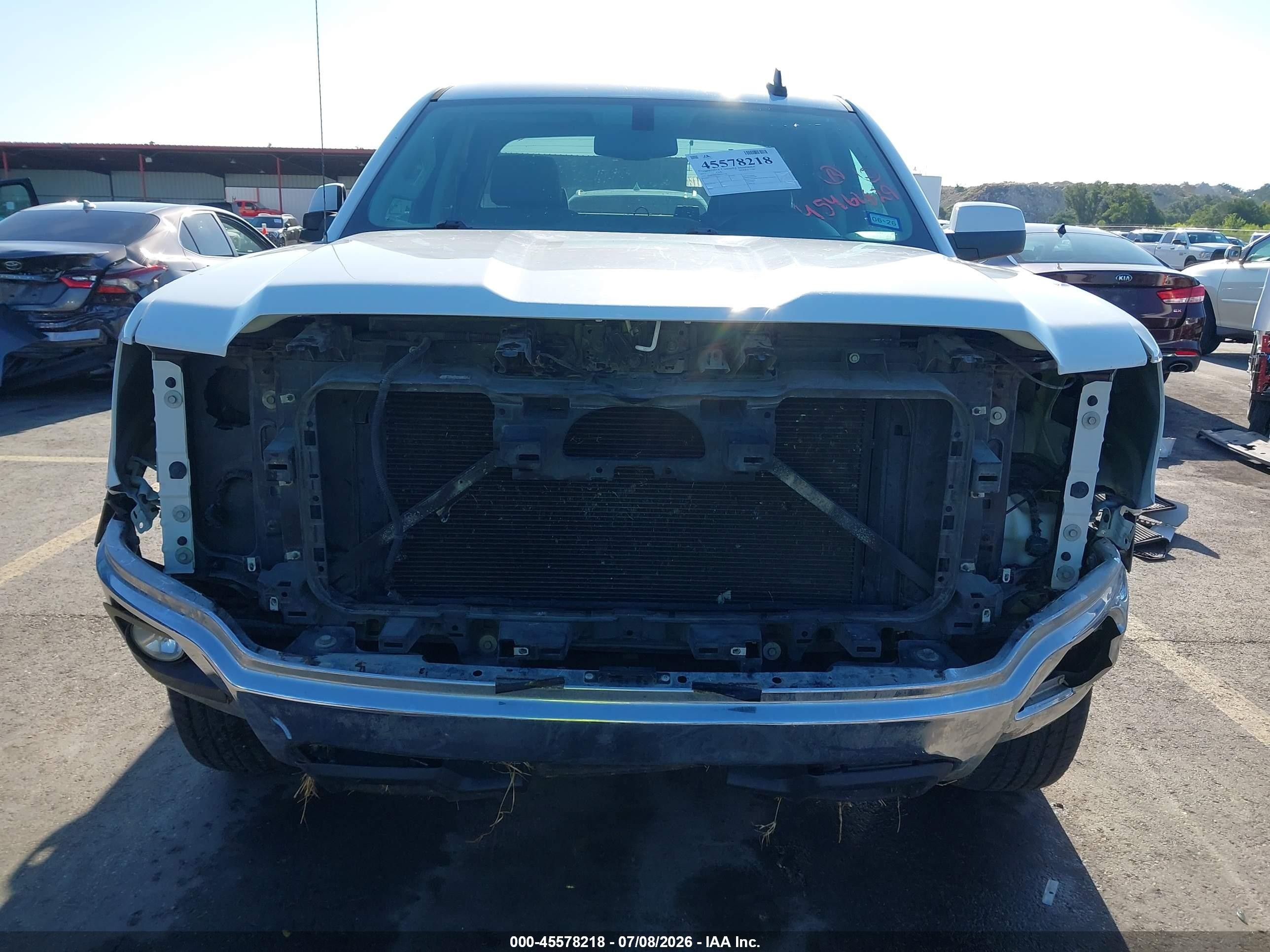 2015 Gmc Sierra 1500 Sle Белый vin: 1GTR1UEC6FZ351336