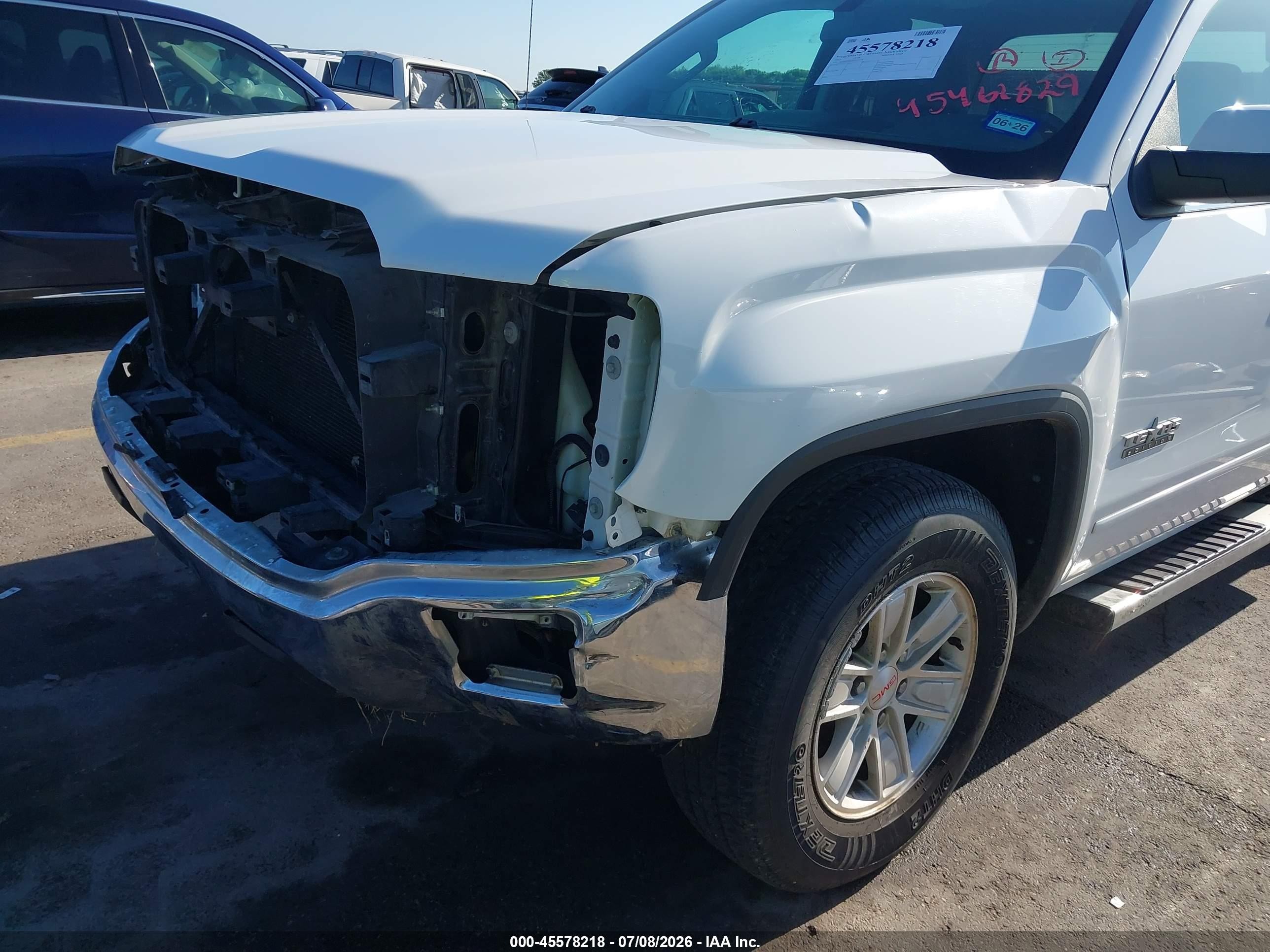 2015 Gmc Sierra 1500 Sle Белый vin: 1GTR1UEC6FZ351336