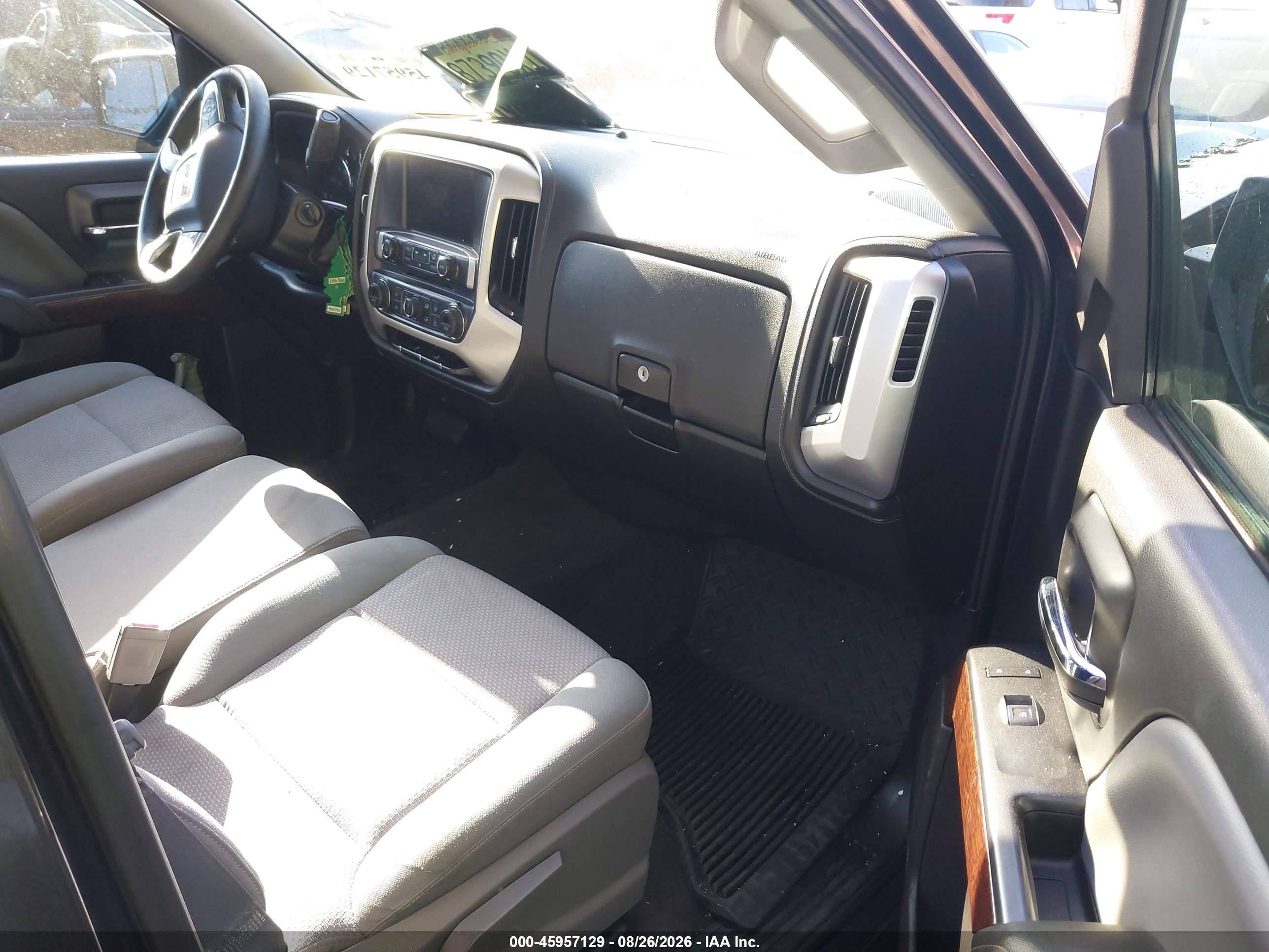 2015 Gmc Sierra 1500 Sle Gray vin: 1GTR1UEC6FZ390296