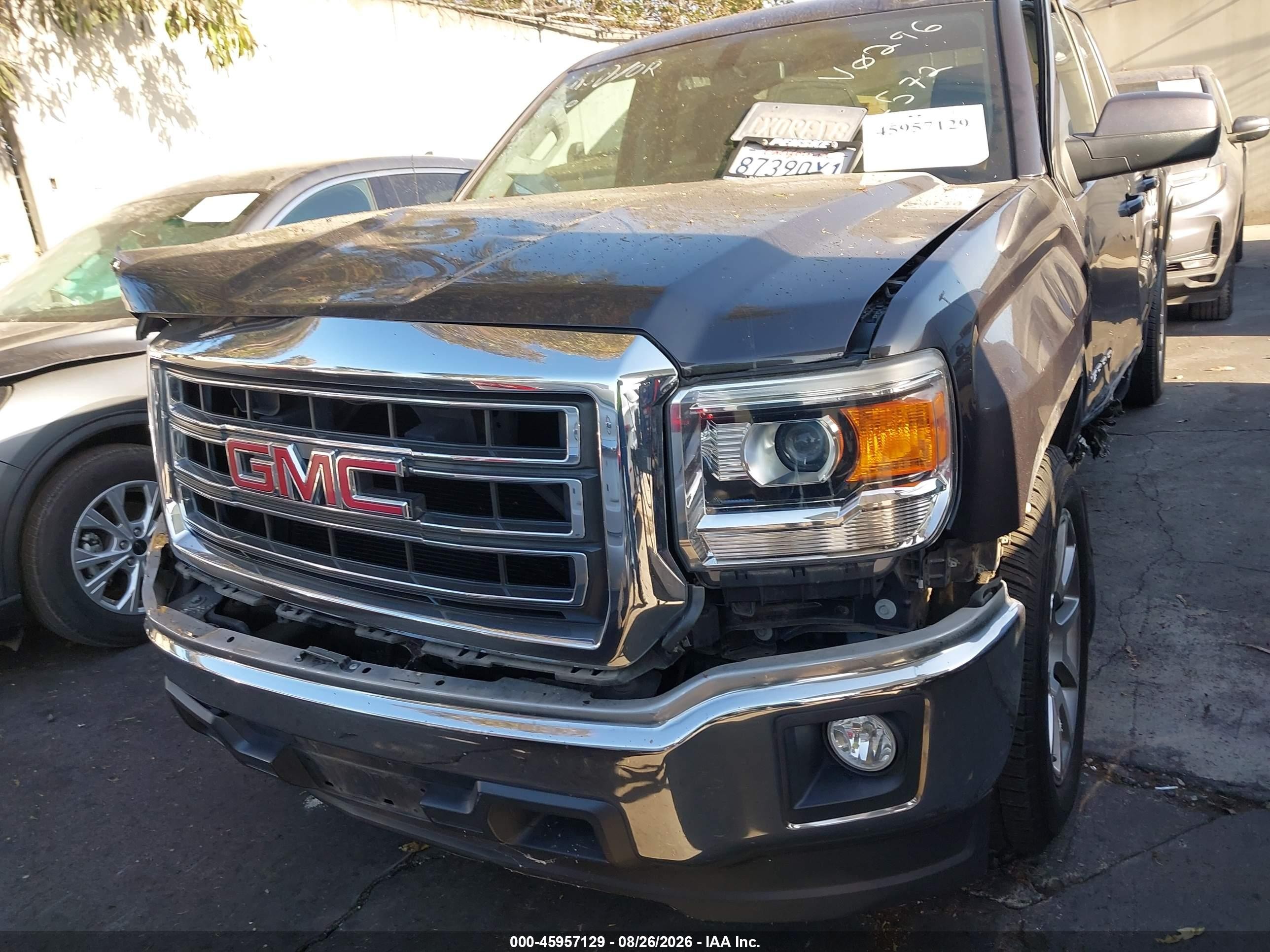2015 Gmc Sierra 1500 Sle Gray vin: 1GTR1UEC6FZ390296