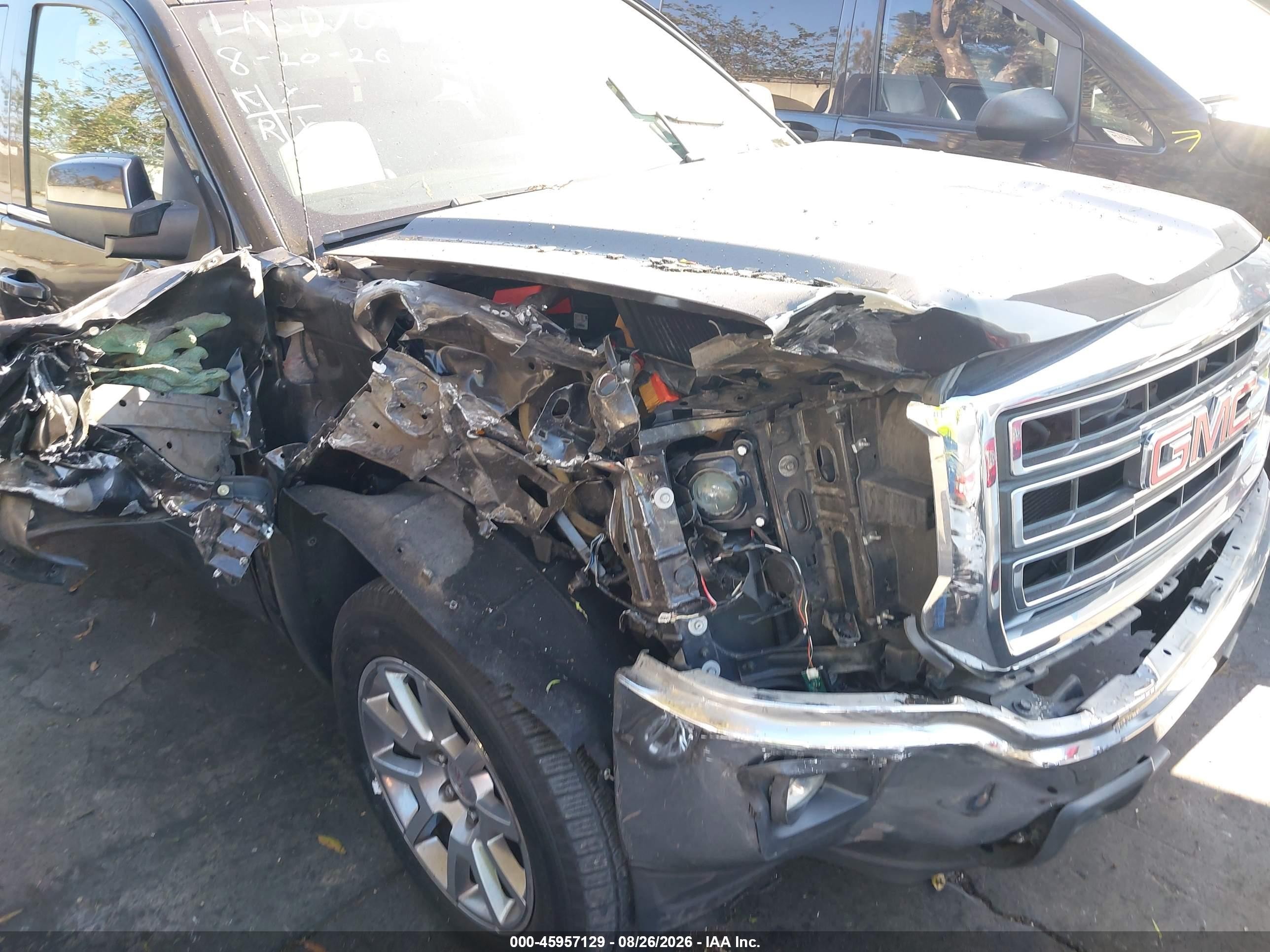2015 Gmc Sierra 1500 Sle Gray vin: 1GTR1UEC6FZ390296