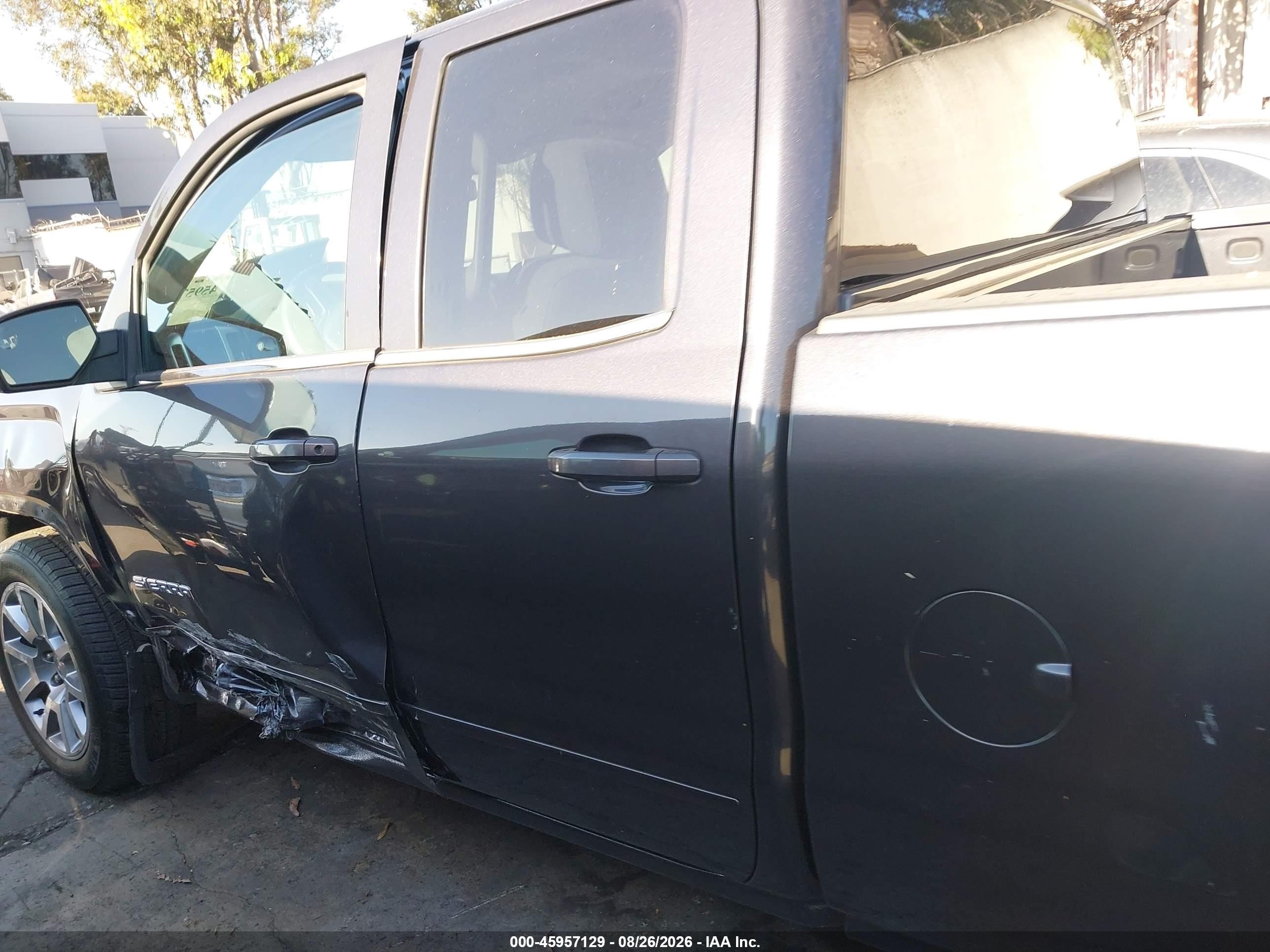 2015 Gmc Sierra 1500 Sle Gray vin: 1GTR1UEC6FZ390296