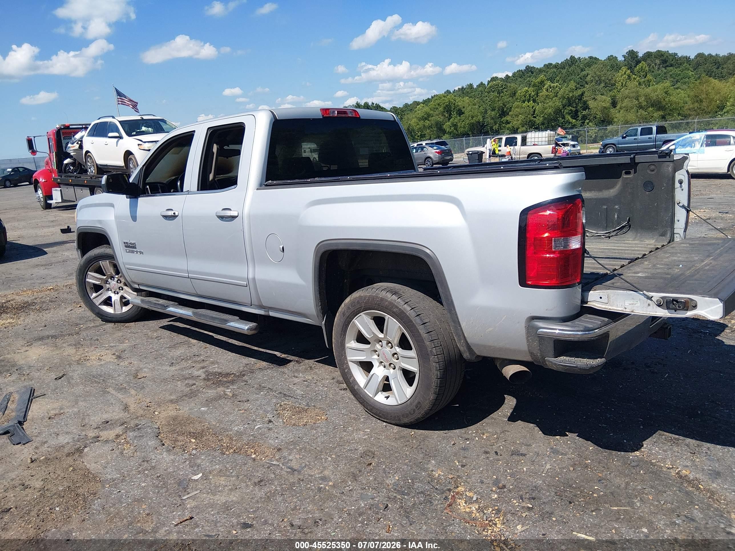 2014 Gmc Sierra 1500 Sle Silver vin: 1GTR1UEC7EZ119987